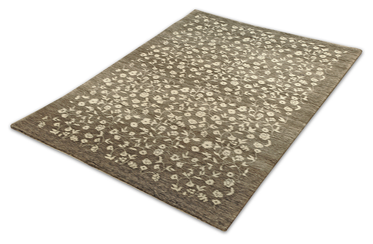 Natur Pur Teppich Ocean floral | grau/beige