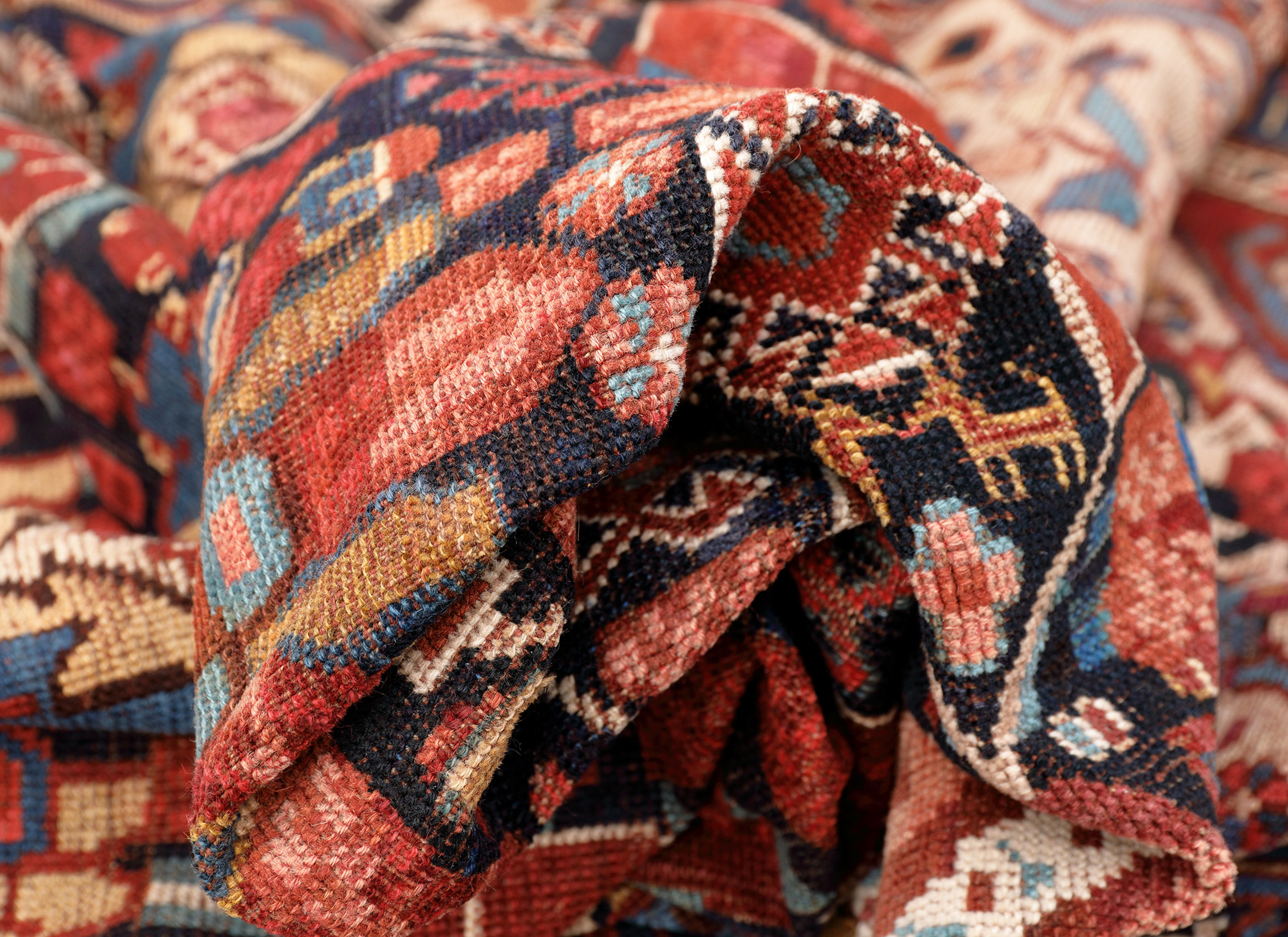 Ghaschghai Perserteppich antik | Medaillon