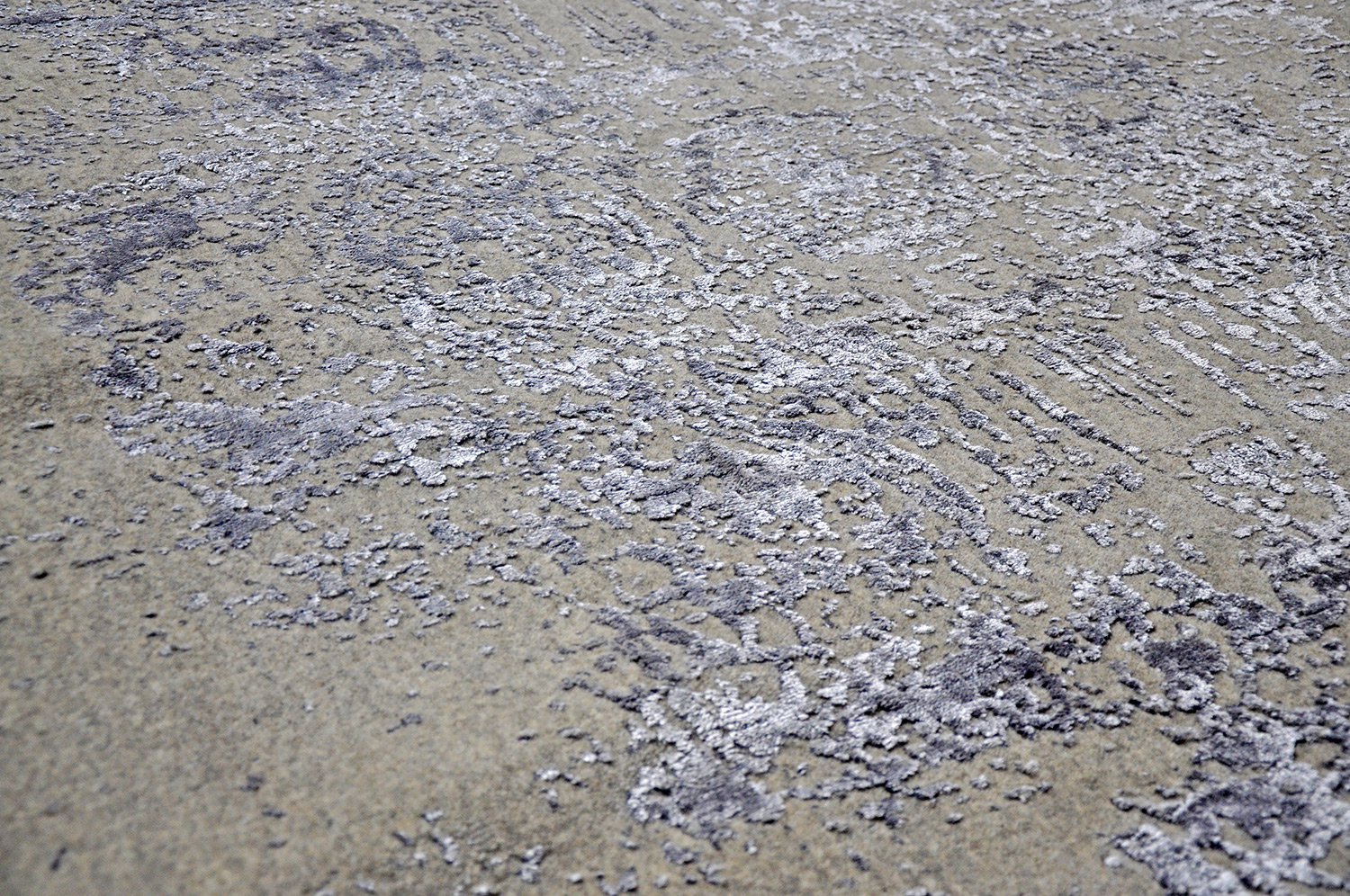 Thomas Handloomteppich Fine | Silver/Silver