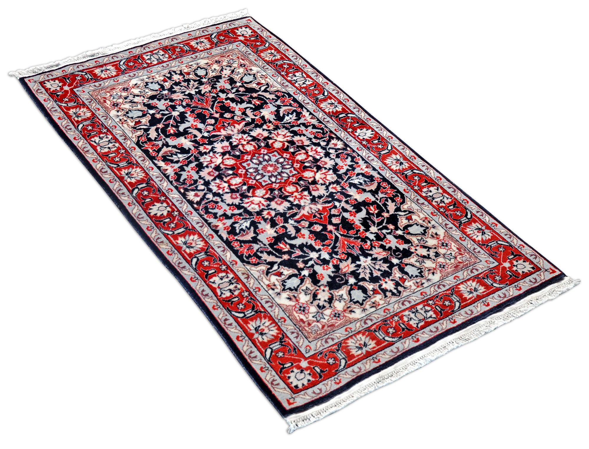 Isfahan Knüpfteppich China neu | Schurwolle