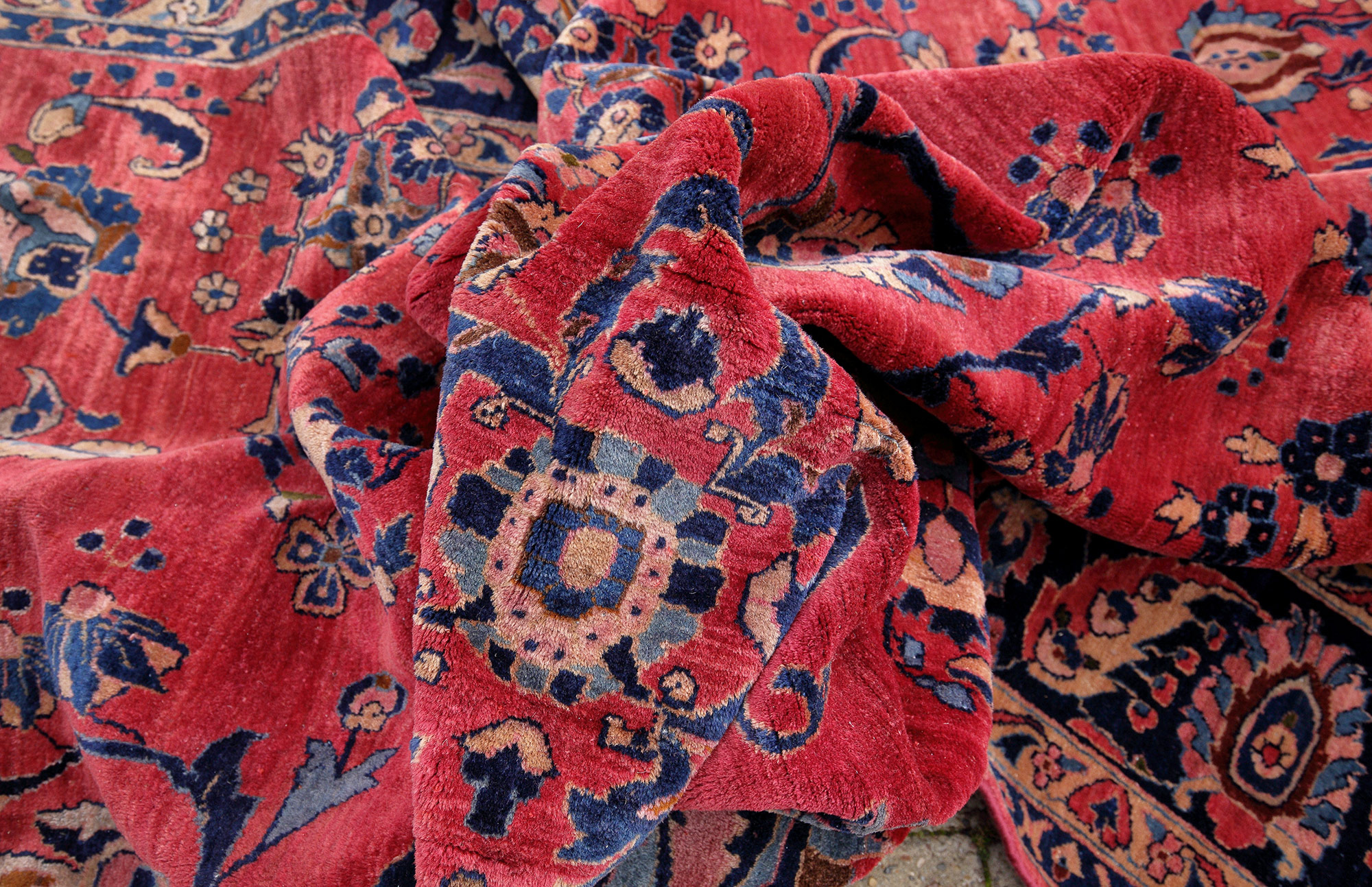 Amerikanischer Sarough Perserteppich alt | Floral