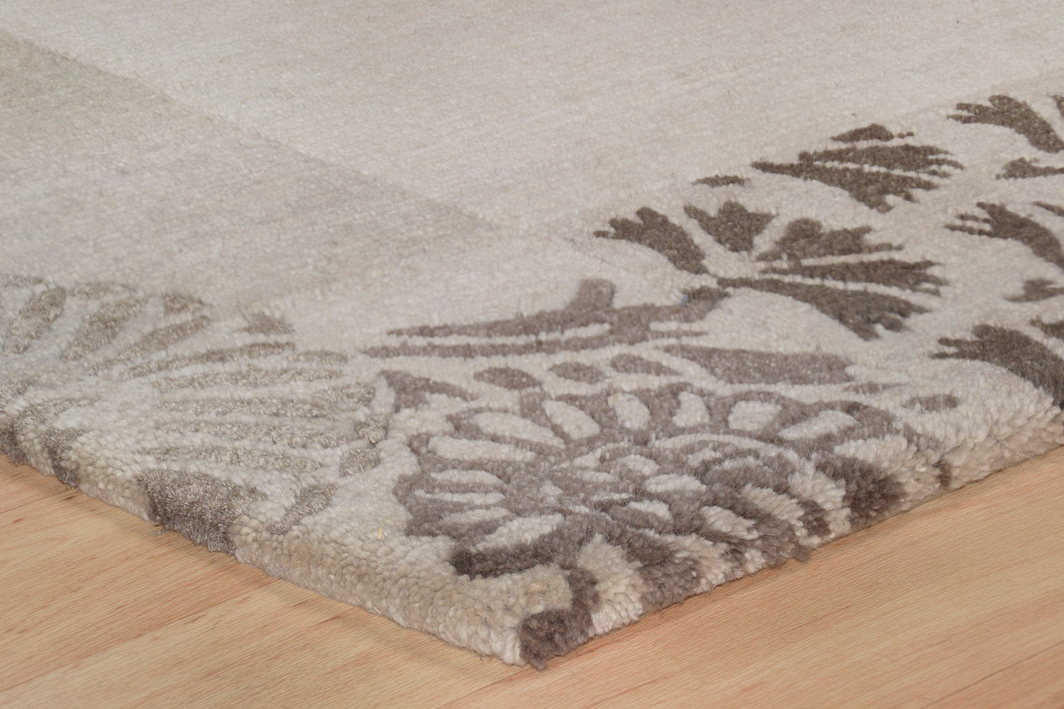 Theko Talonga Silk  Nepalteppich braun | Hochlandwolle