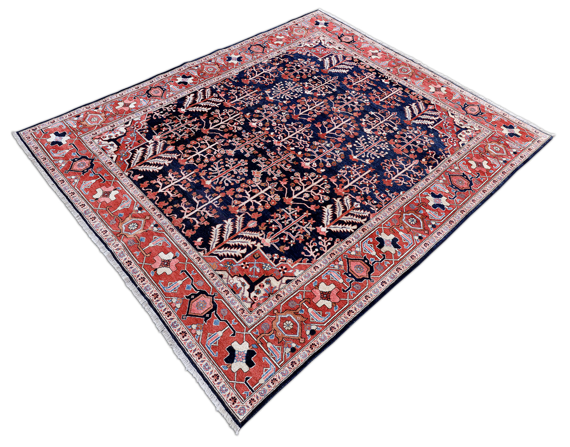 Ziegler Orientteppich neu blau Pakistan | Mahal-Muster