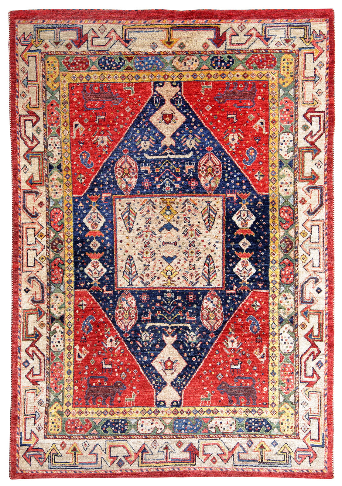 Miri Ghaschghai Perserteppich neu | Pflanzenfarben Miri Ghaschghai Perserteppich neu | Pflanzenfarben