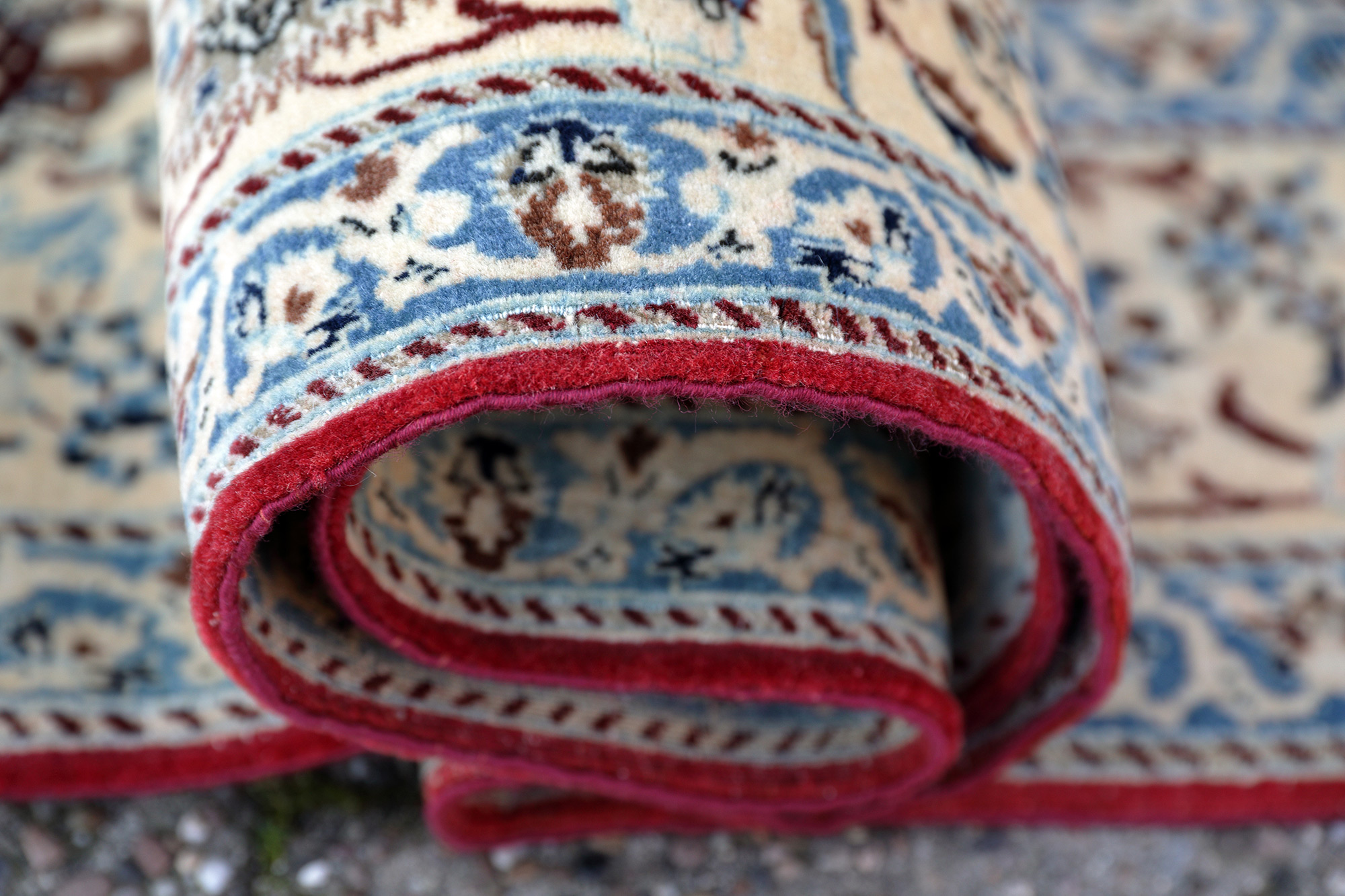 Nain Perserteppich 6 La alt blau | Tudesch