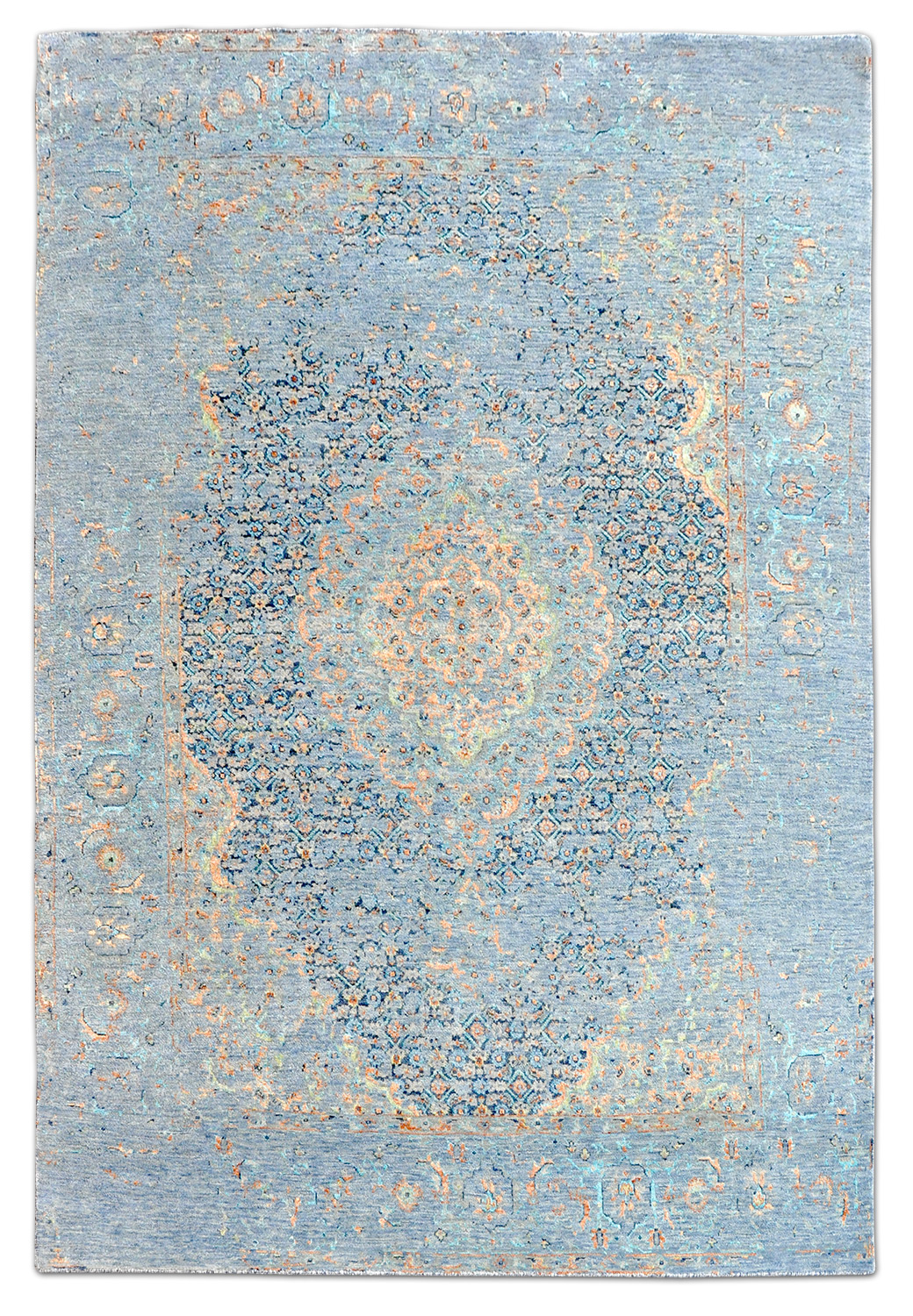 Saphir Orientteppich Indien Mahi | grau Saphir Orientteppich Indien Mahi | grau