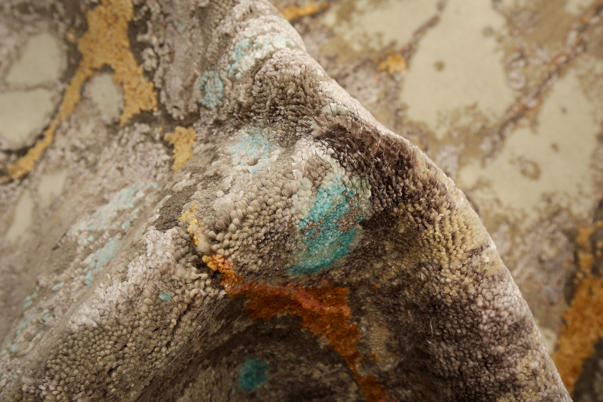 Thomas Designteppich Indien rund  | multicolour