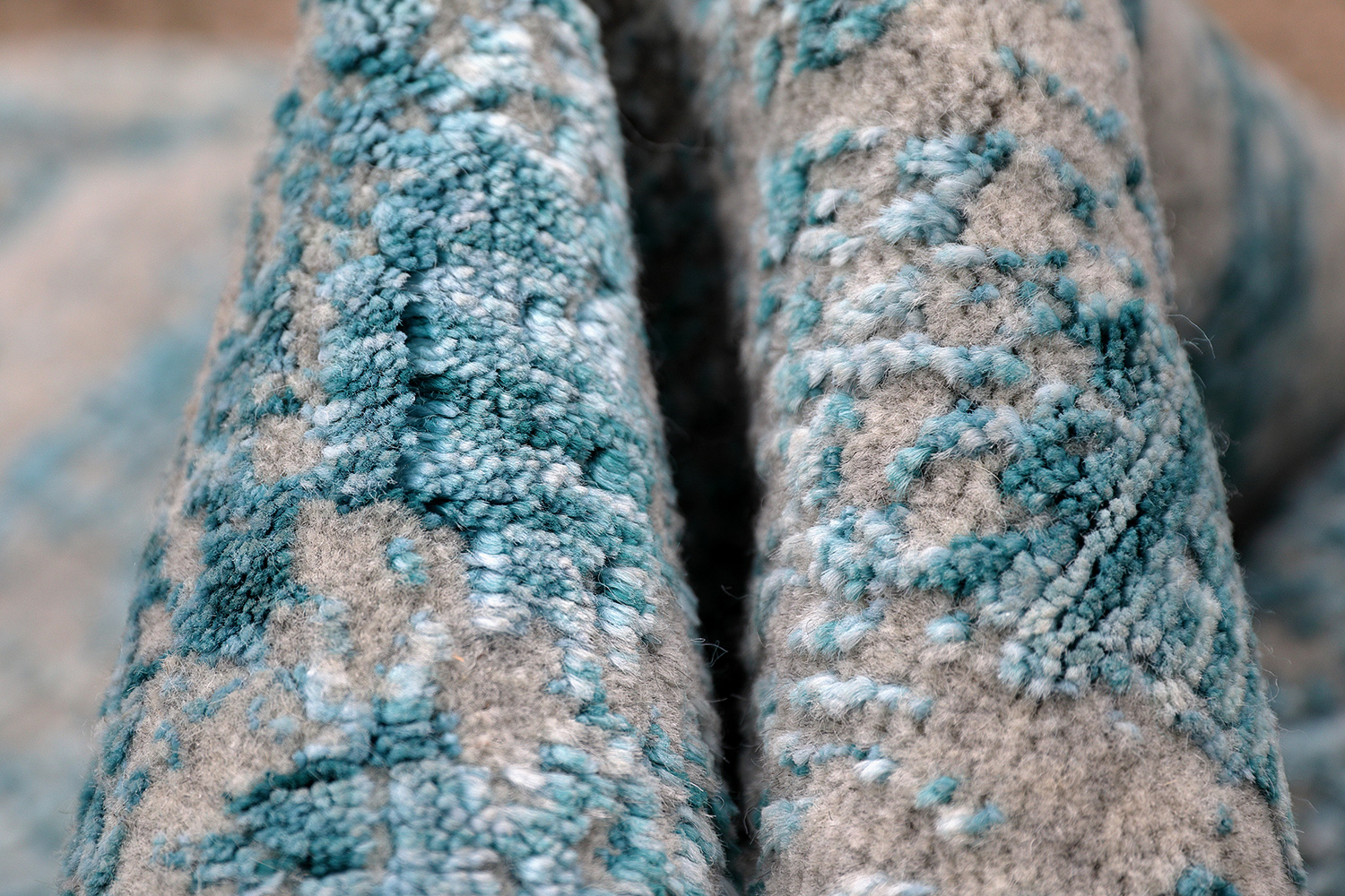 Thomas Teppich Handloom Jaquard Fine | Silver/Blue