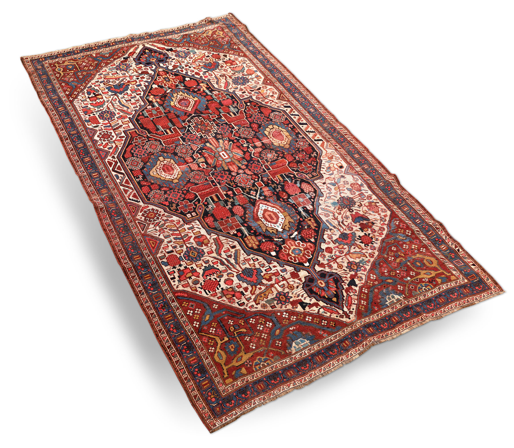 Ghaschghai Perserteppich antik | Medaillon