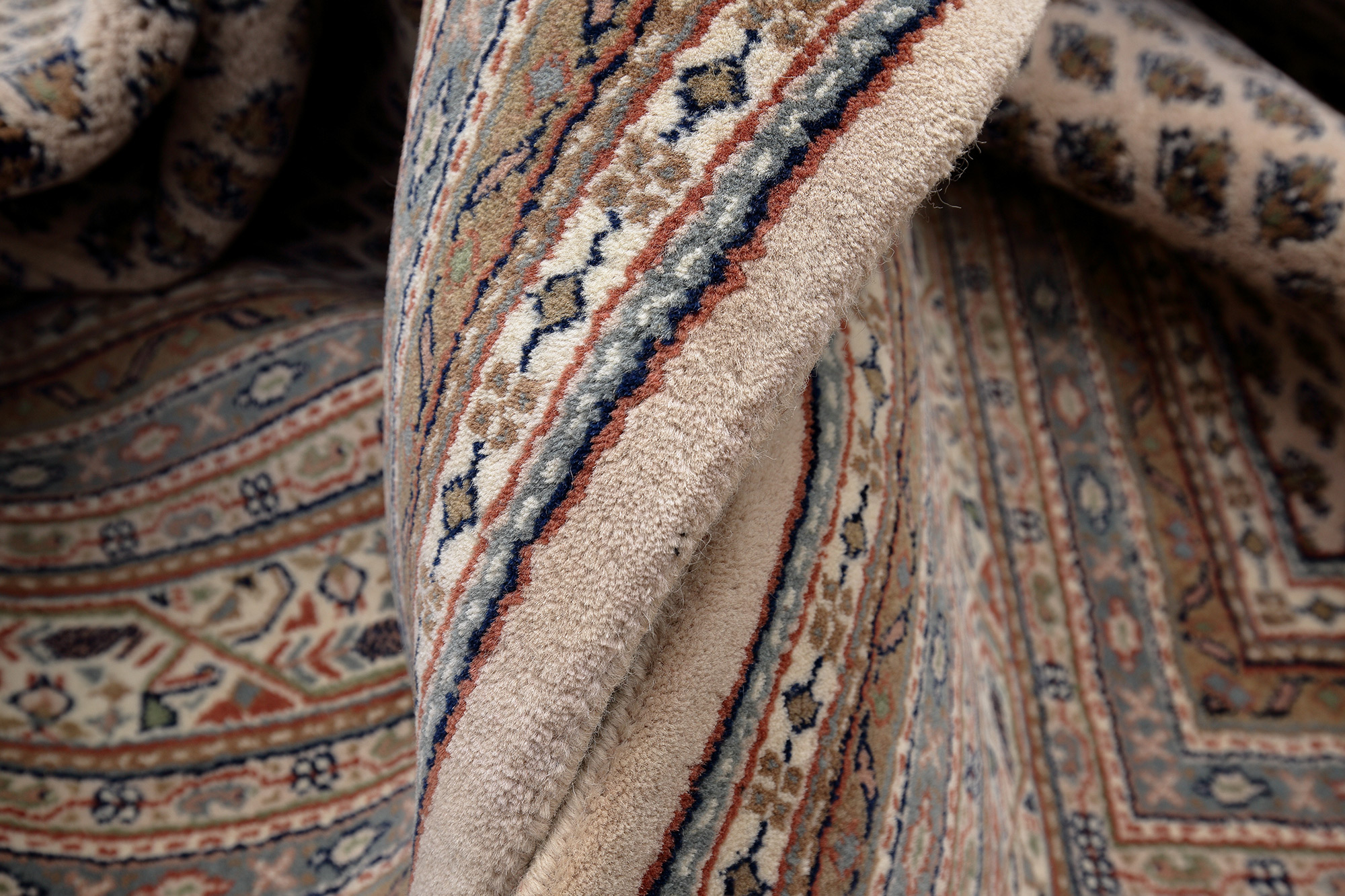 Mir Laxmi Orientteppich neu beige pestal | Schurwolle