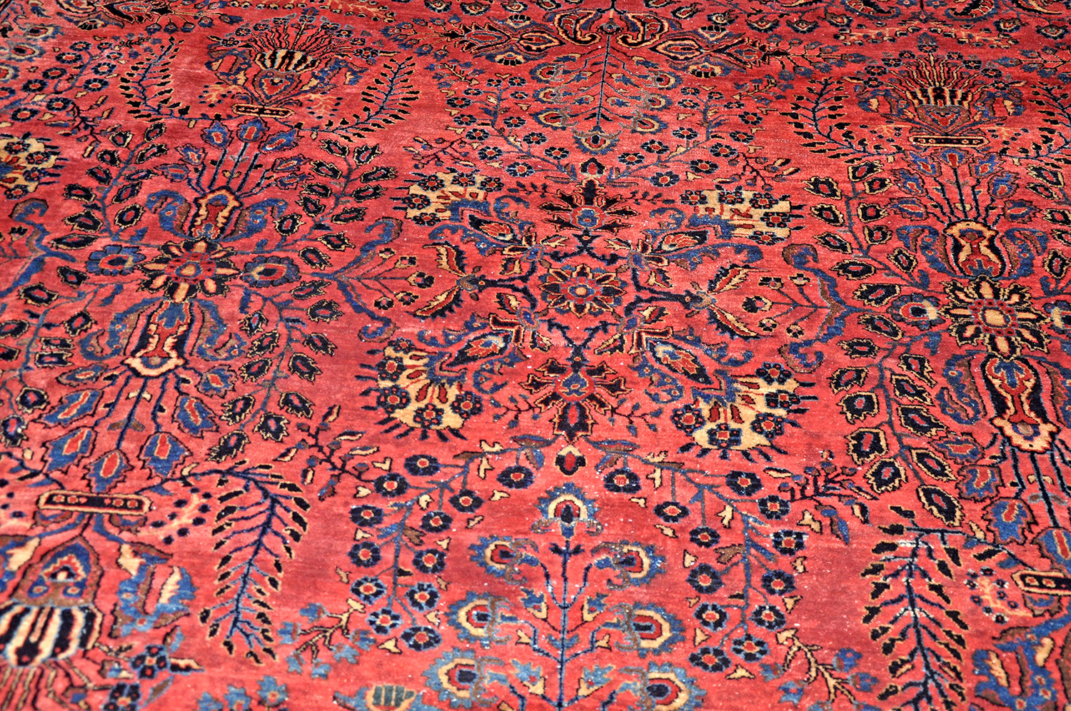 Sarough Mohadjeran Perserteppich alt | Übermaß