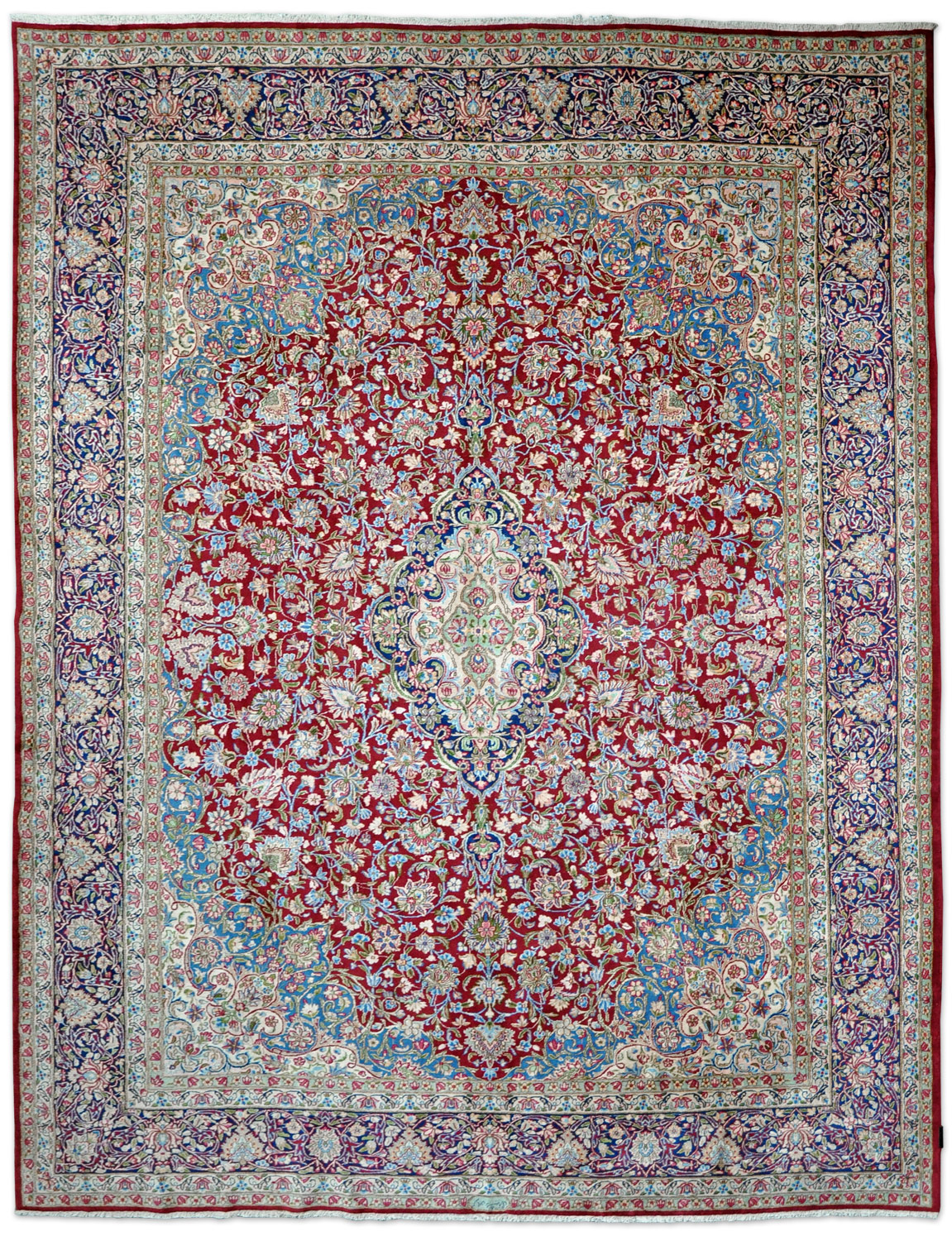 Kerman Raver Perserteppich alt | 90 er Kerman Raver Perserteppich alt | 90 er