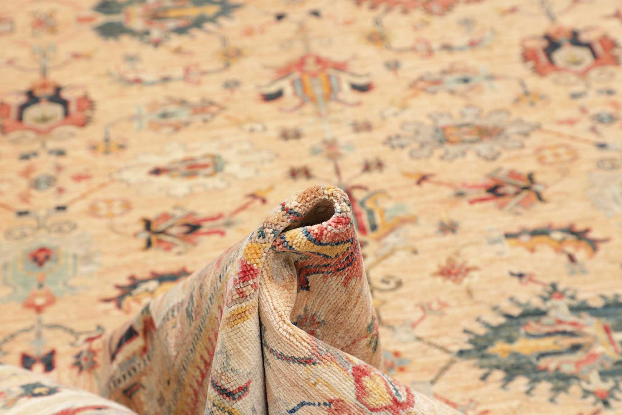 Kazak Royal Orientteppich Pakistan Schurwolle 477074 | Beige