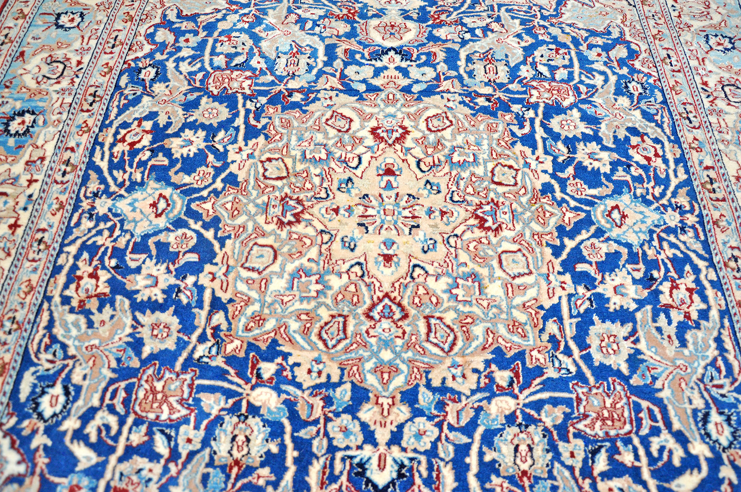 Isfahan Perserteppich neu | Baumwollkette