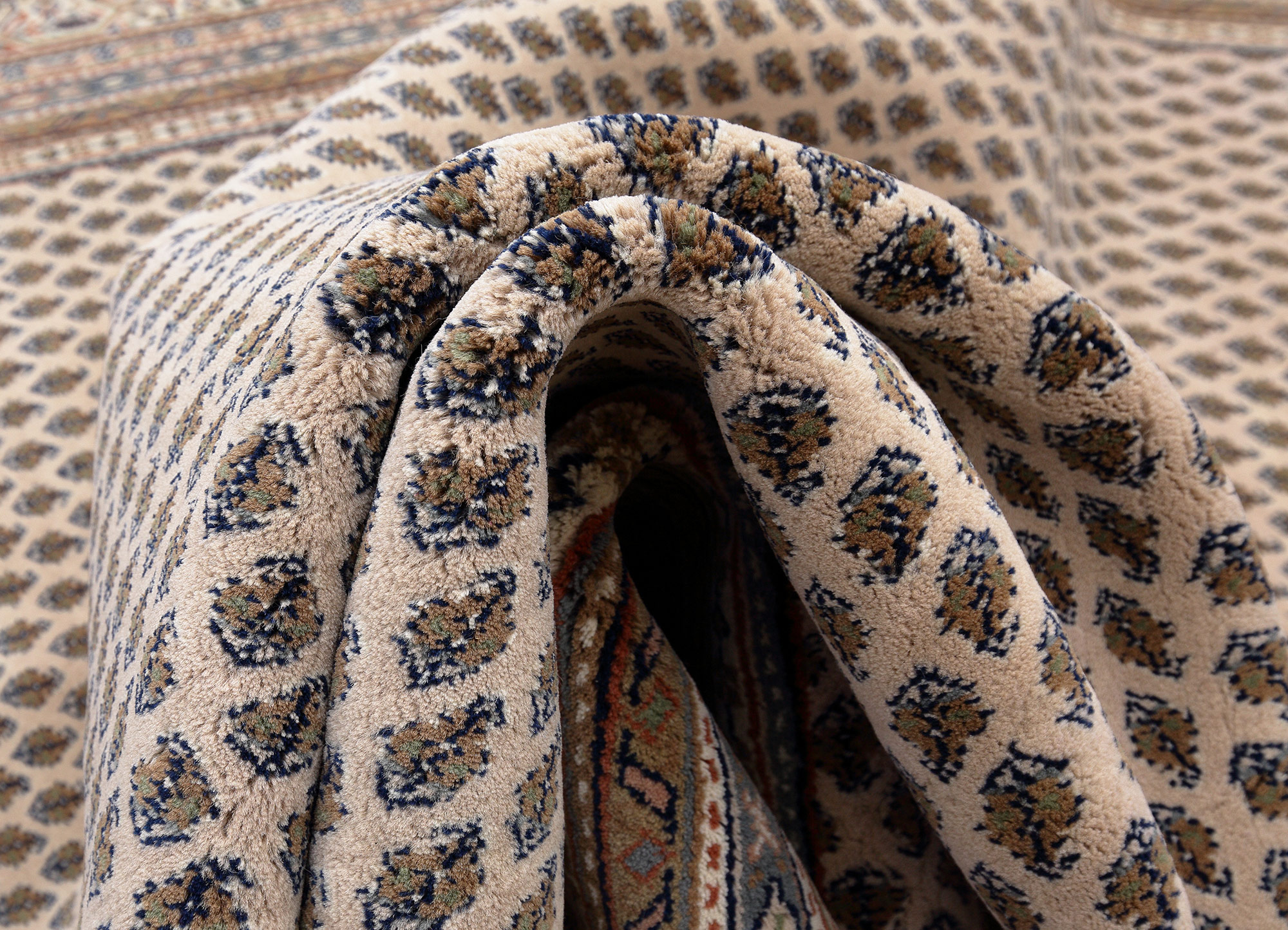 Mir Laxmi Orientteppich neu beige pestal | Schurwolle