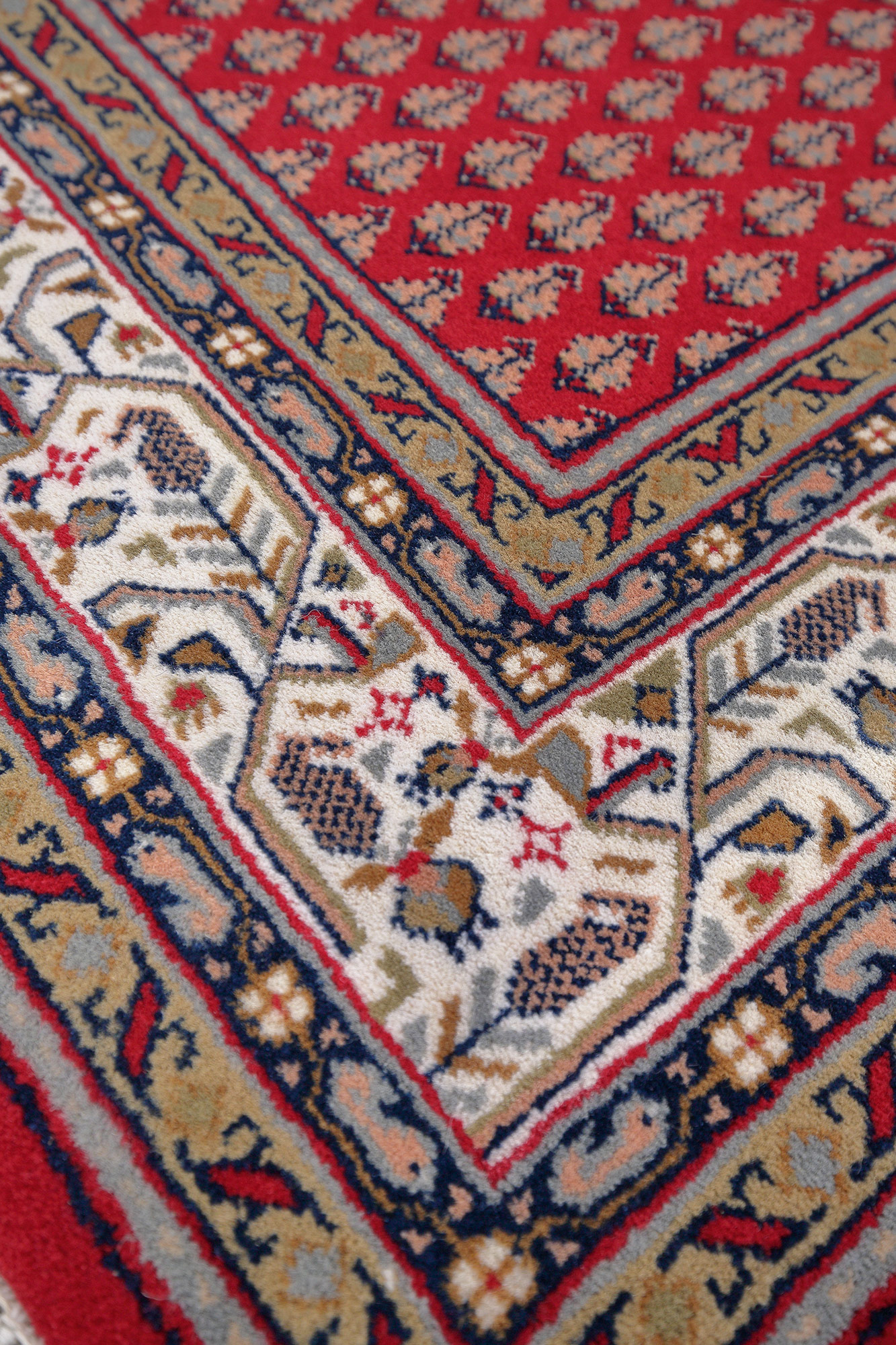 Mir Laxmi Orientteppich neu rot Indien | Schurwolle