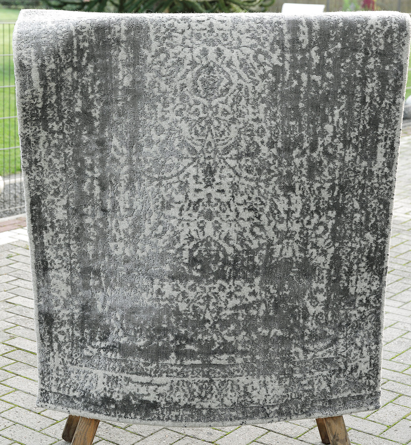 Thomas Teppich Handloom Jaquard Fine | Silver/Charcoal