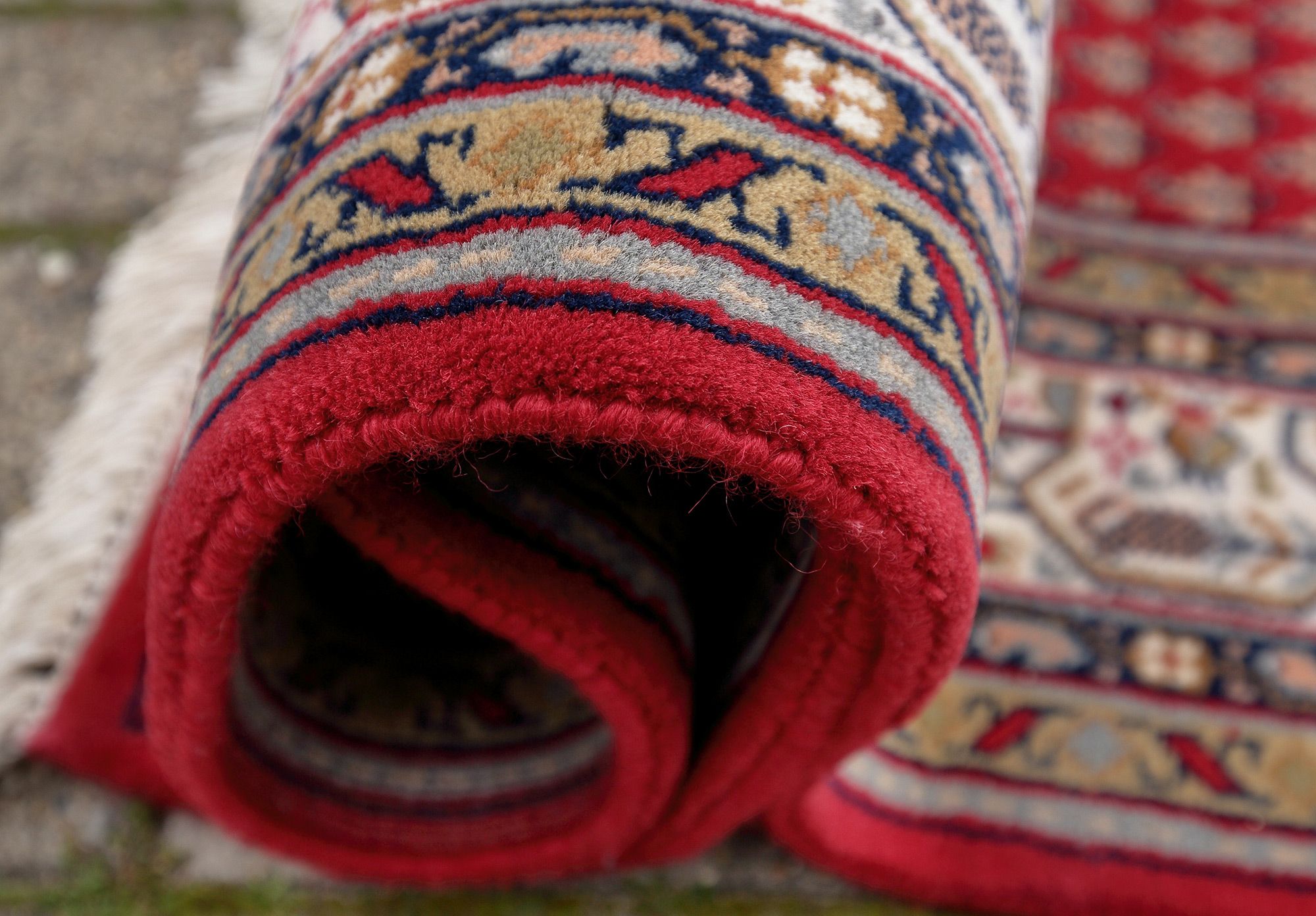 Mir Laxmi Orientteppich neu rot Indien | Schurwolle