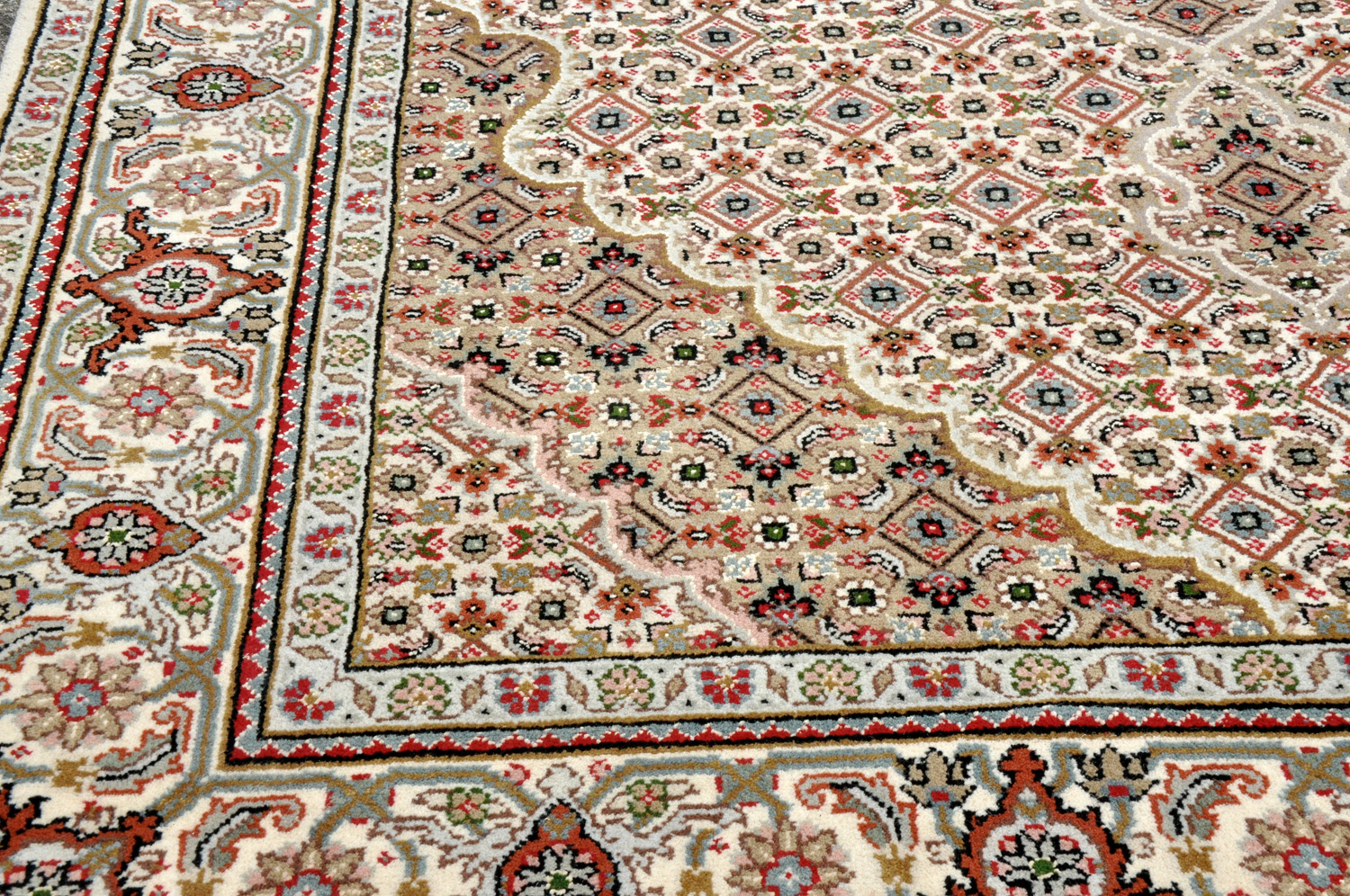 Täbriz Orientteppich Indien neu | Neuseelandwolle