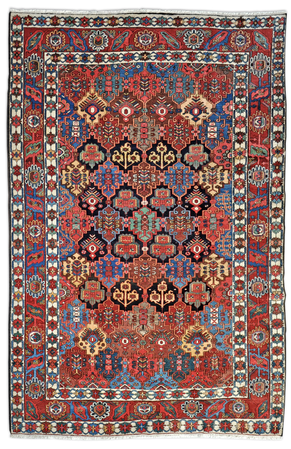 Bachtiar Perserteppich alt | Feldmuster Bachtiar Perserteppich alt | Feldmuster