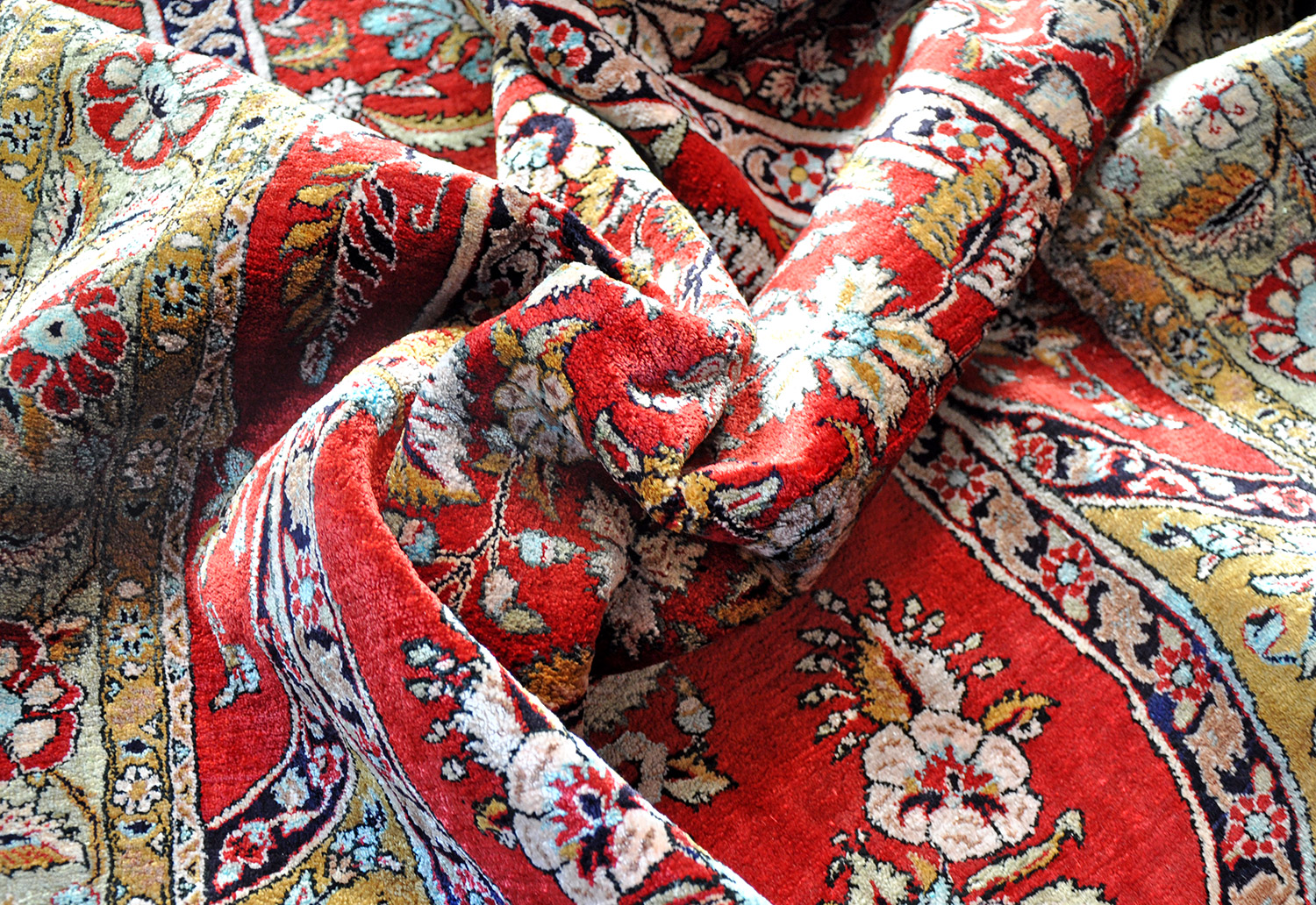 Ghom Perserteppich Mihrab | Seide