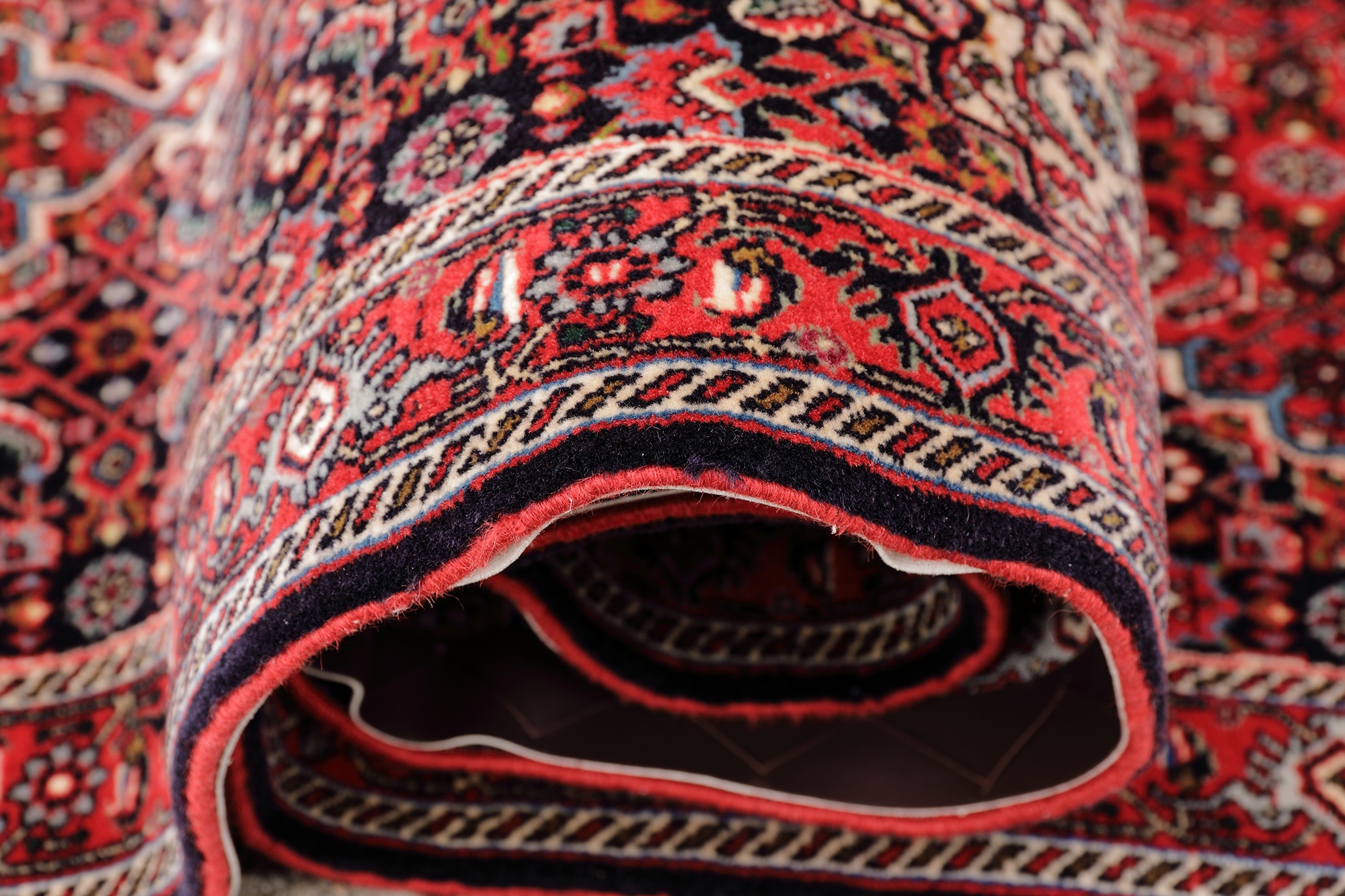 Bidjar Perserteppich neu Läufer | Herati-Muster