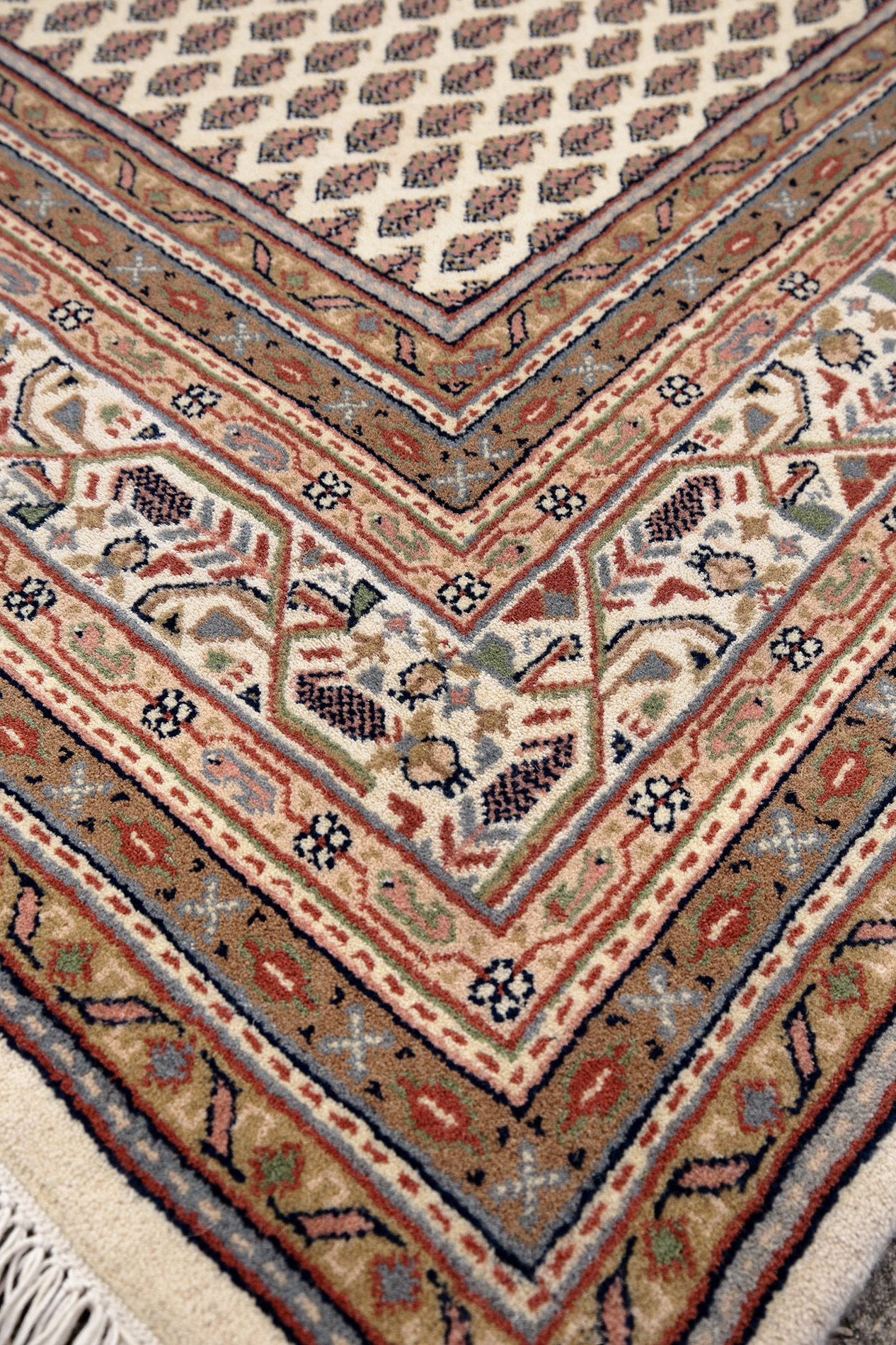 Mir Laxmi Orientteppich neu cream pestal | Schurwolle