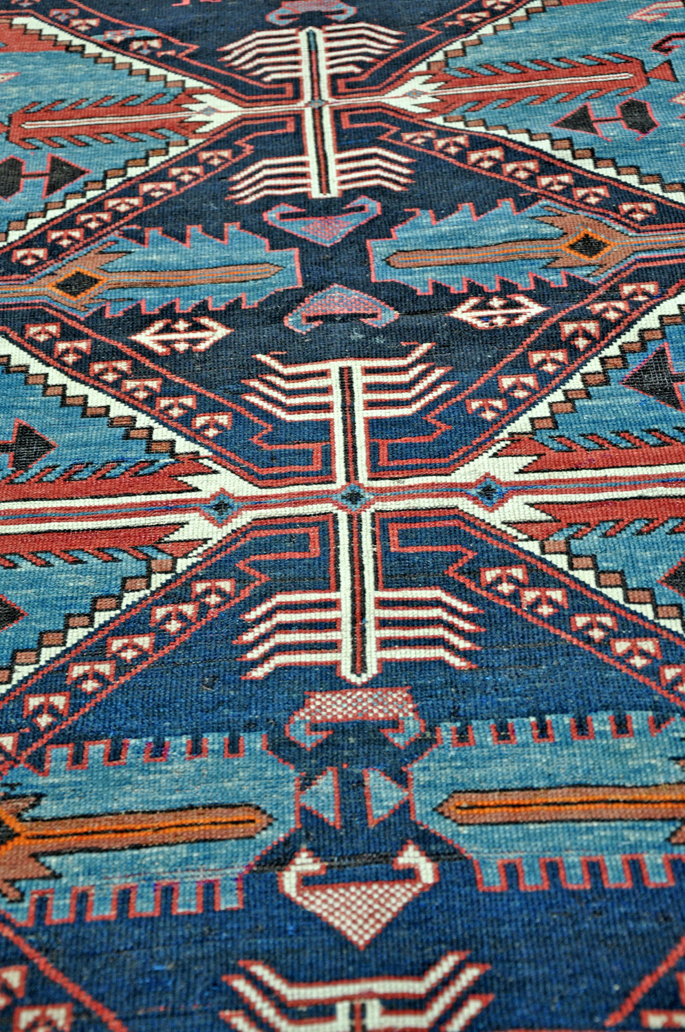 Kuba-Sejchor Knüpfteppich alt | Geometrisch