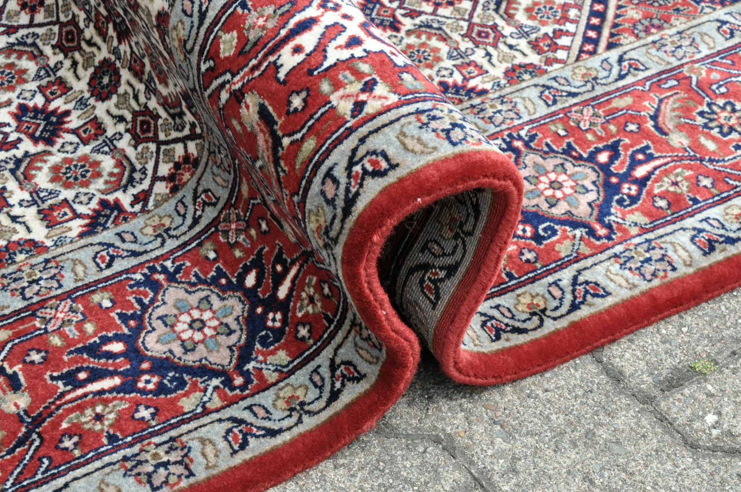 Bidjar Orientteppich Indien rot | Neuseelandwolle