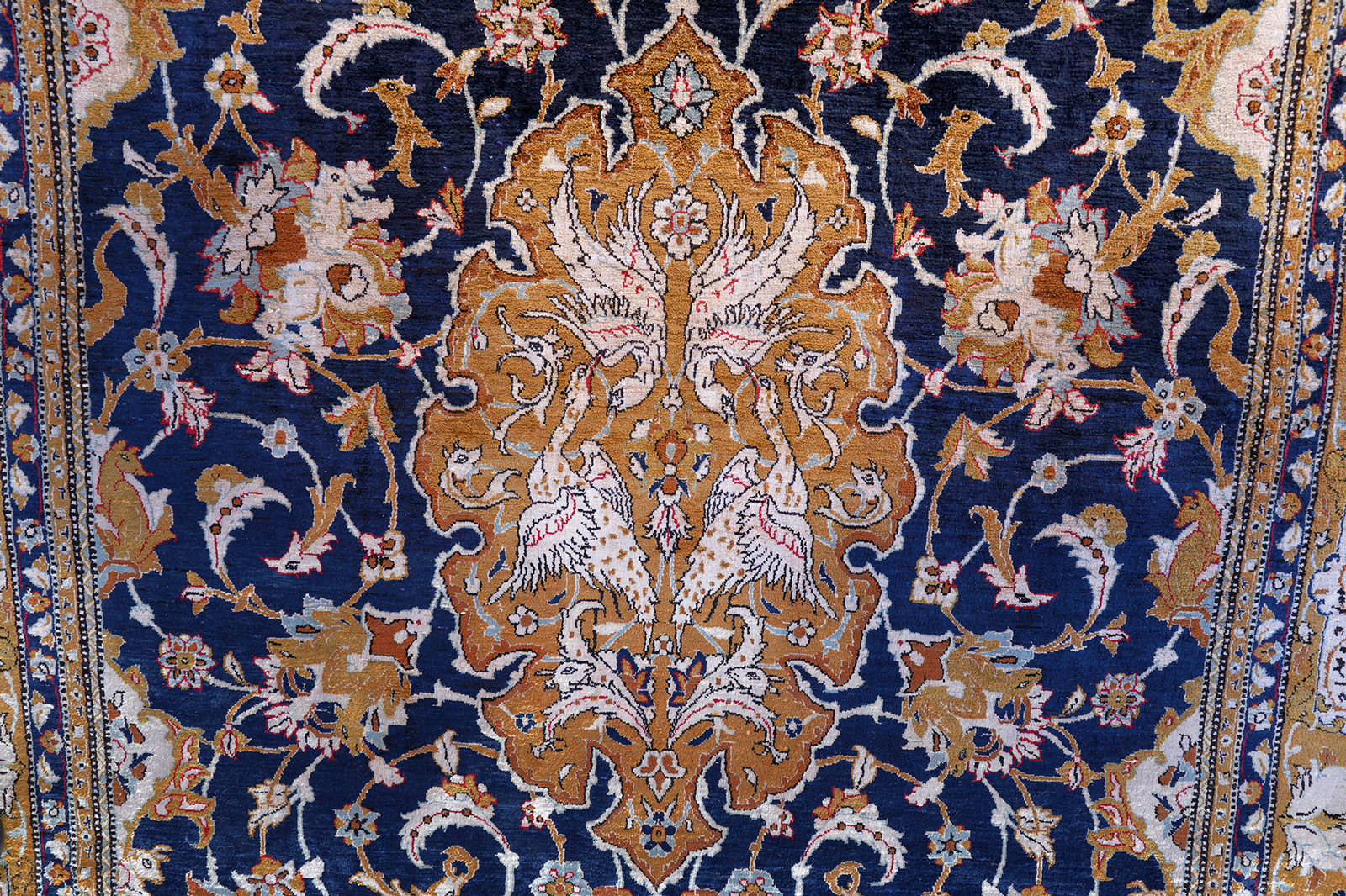 Ghom Perserteppich neu | Seide