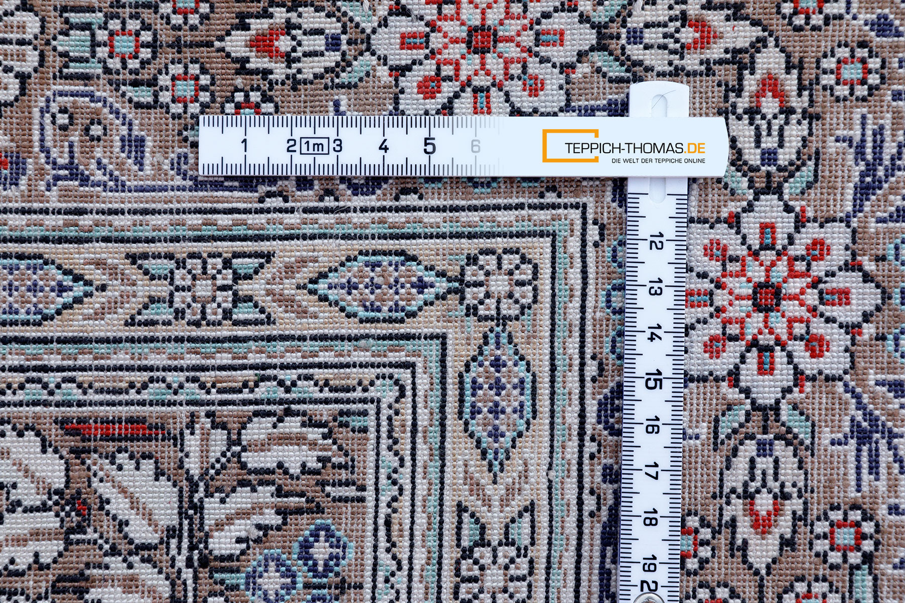 Ghom Perserteppich neu Seide | Felder