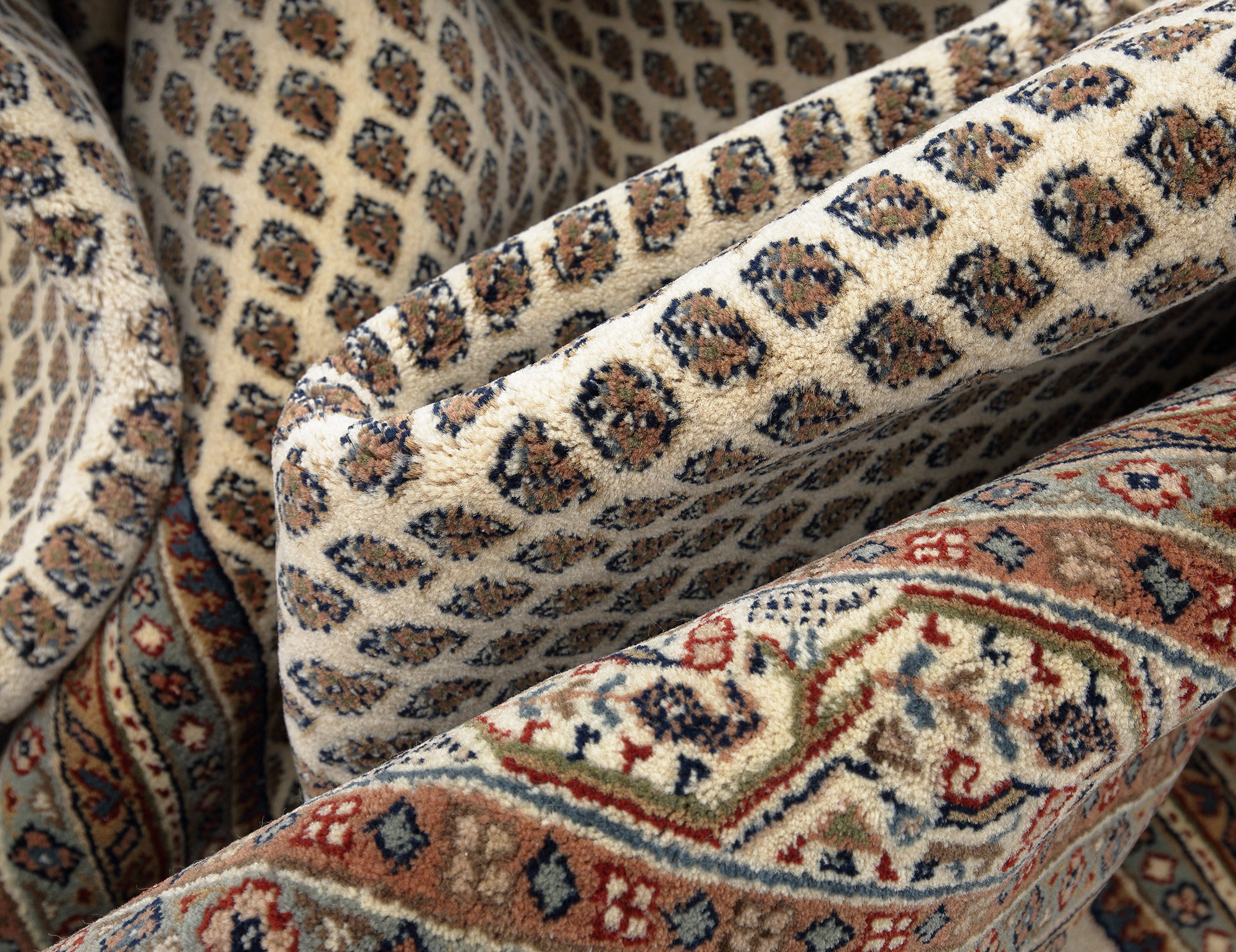 Mir Royal Orientteppich neu cream Indien | Neuseelandwolle