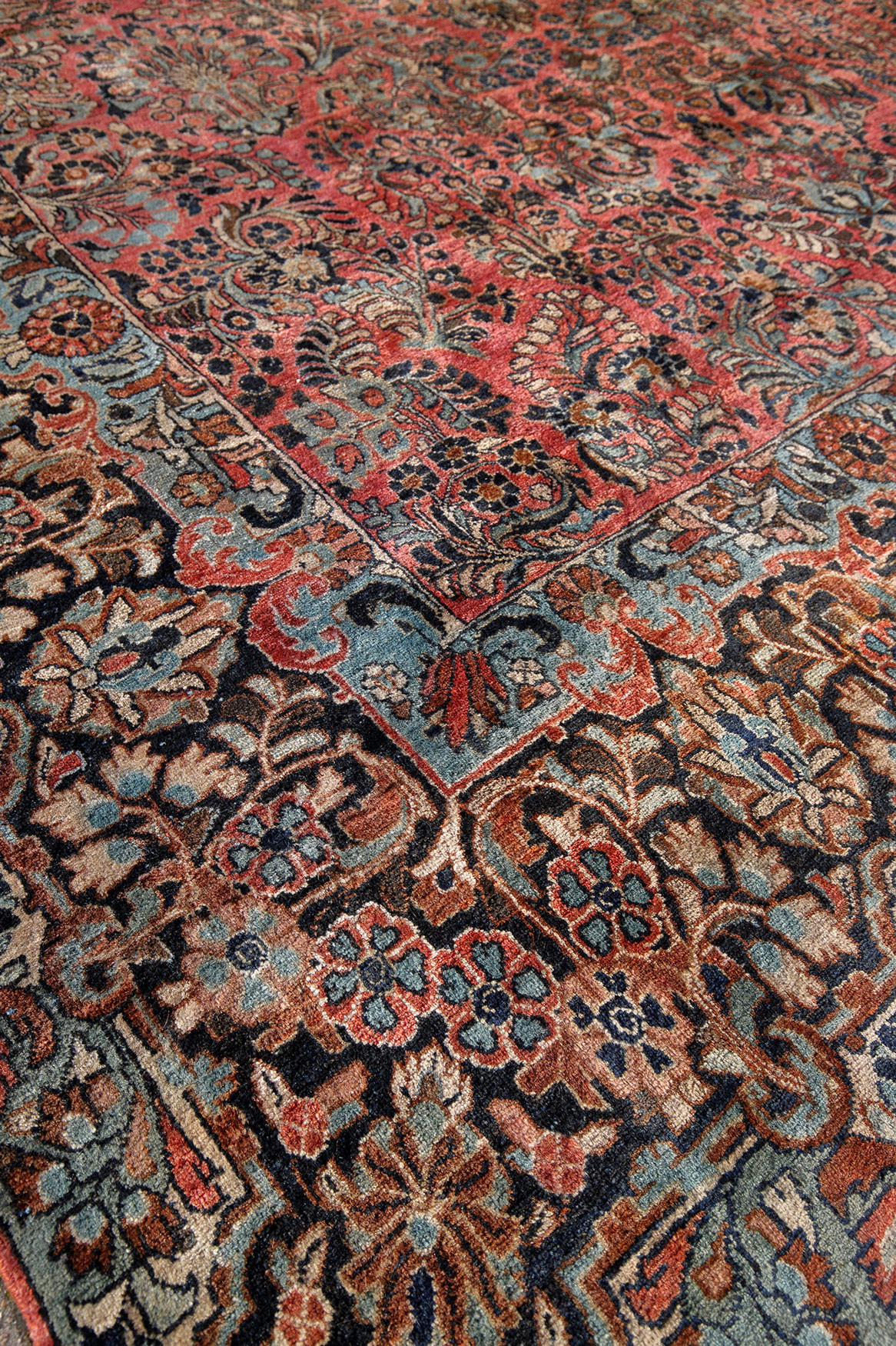 Amerikanischer Sarough Perserteppich antik | Floral