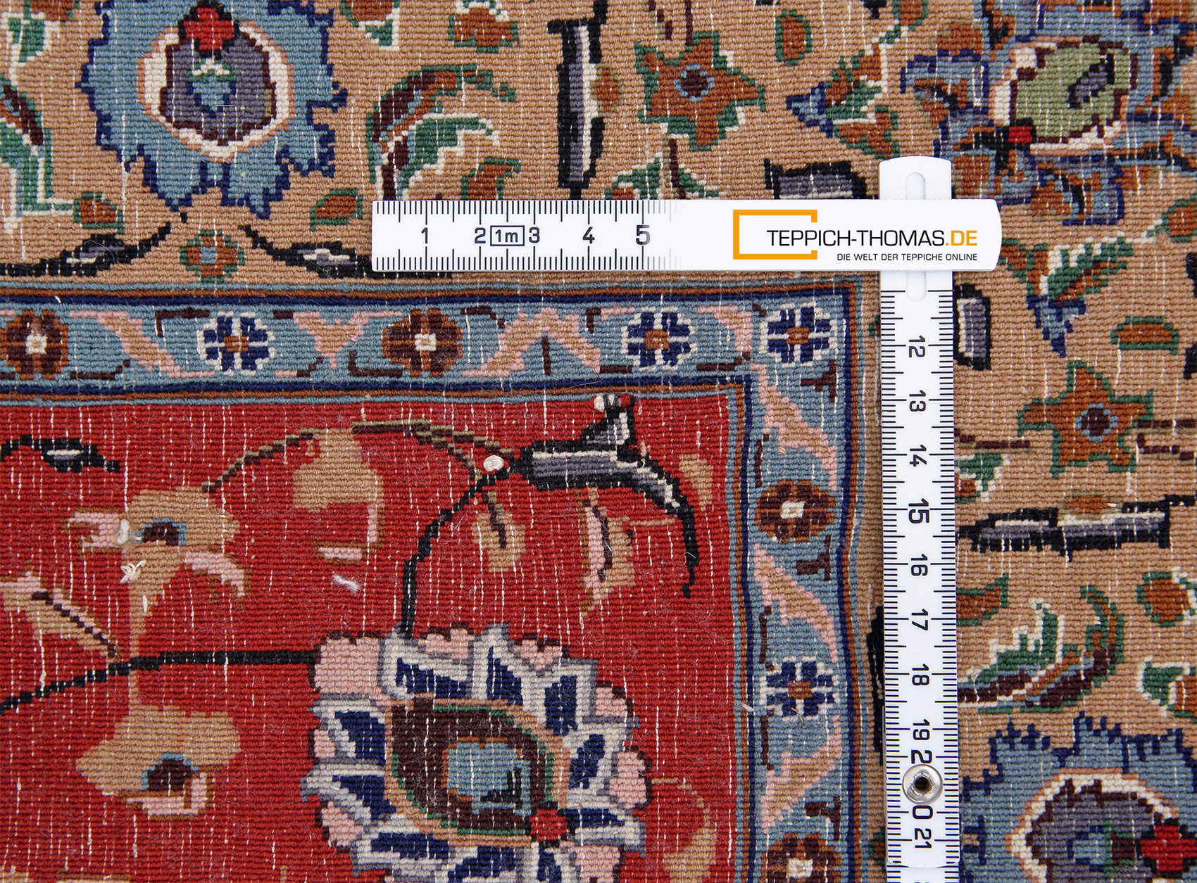 Isfahan Seidenteppich China neu | Floral