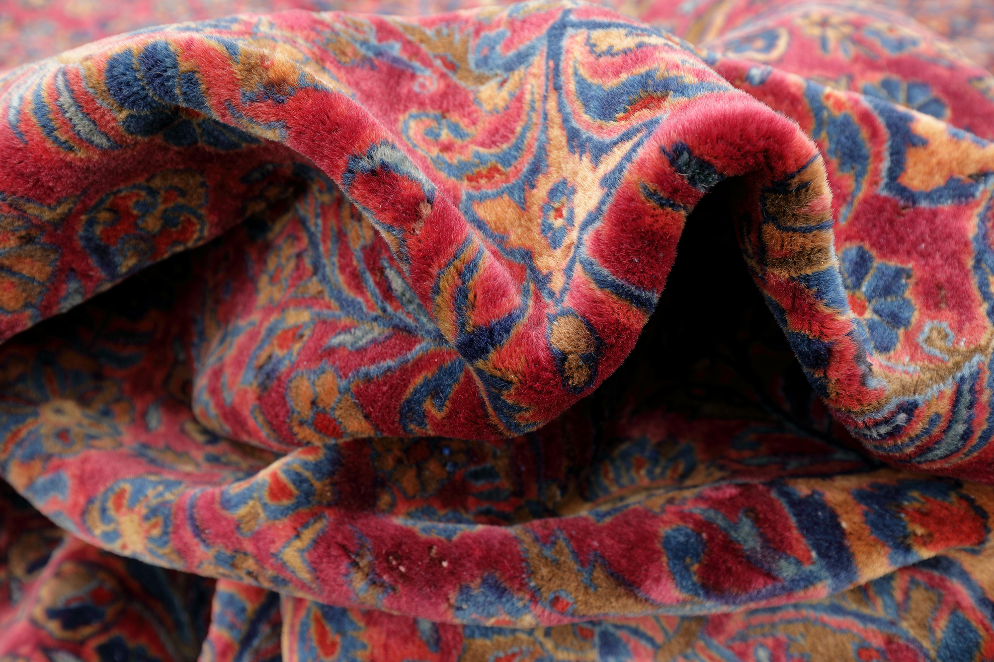 Amerikanischer Keshan Perserteppich antik | Floral