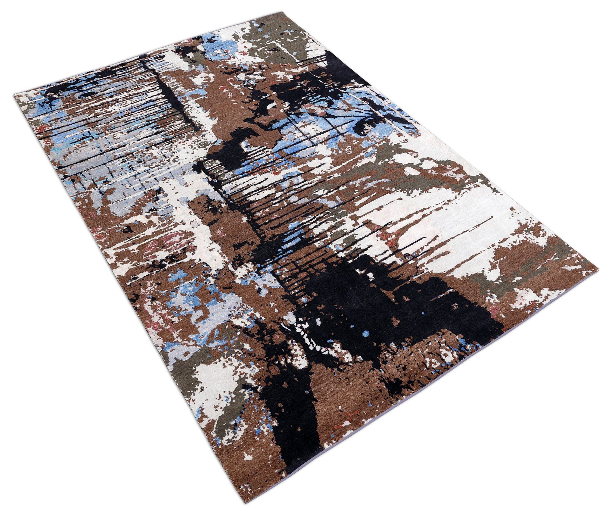 Thomas Designteppich Amour Indien |  Beige-Blue