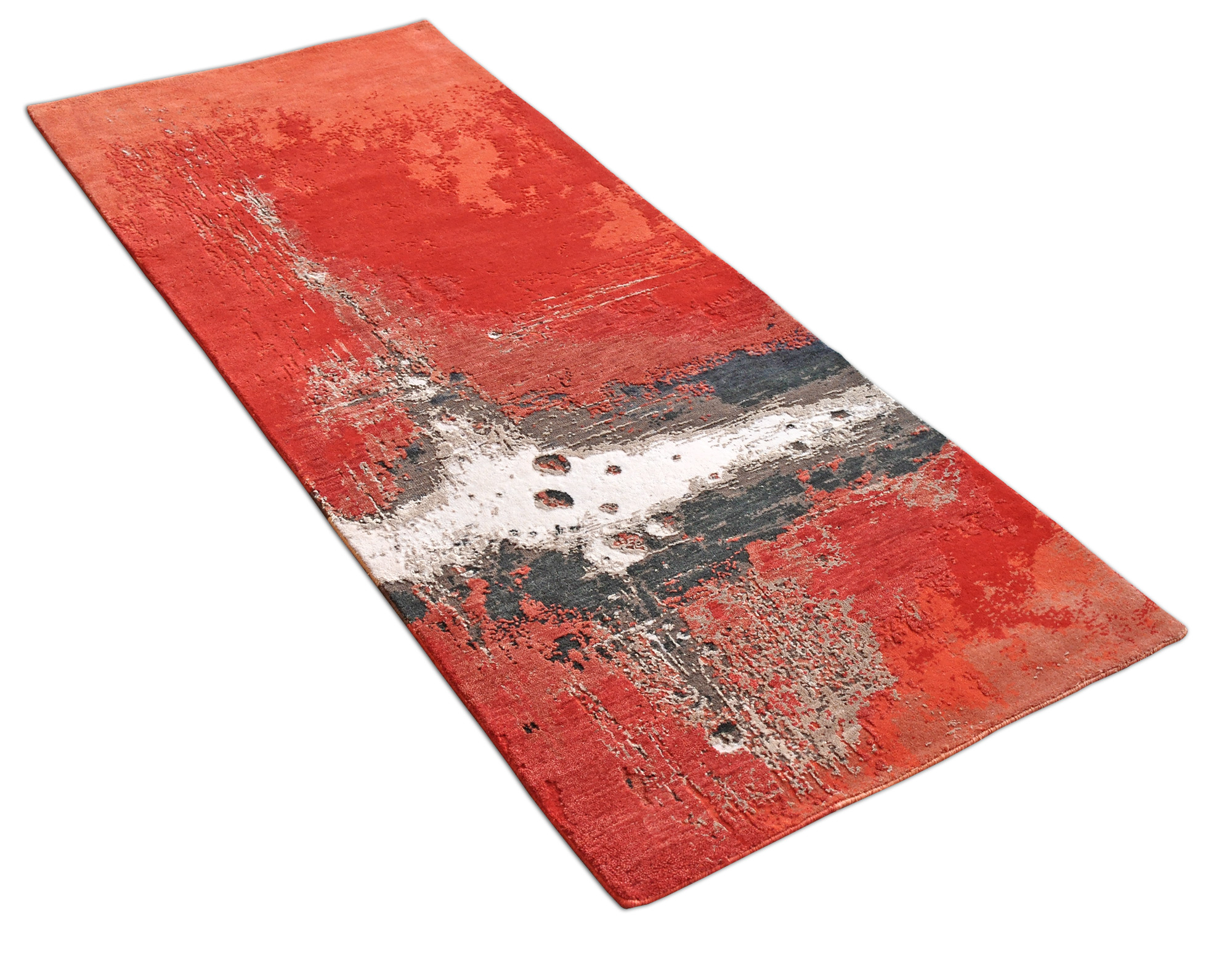 Saphir Designteppich Indien | rot