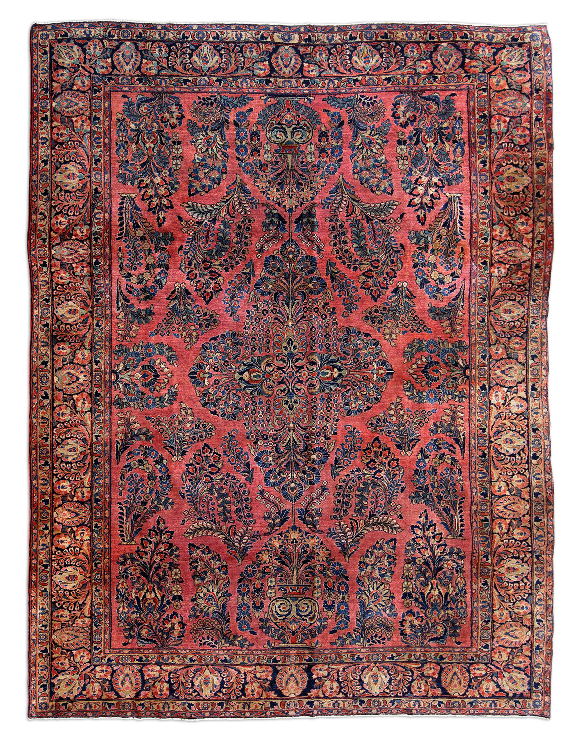 Amerikanischer Sarough Perserteppich antik | Floral Amerikanischer Sarough Perserteppich antik | Floral