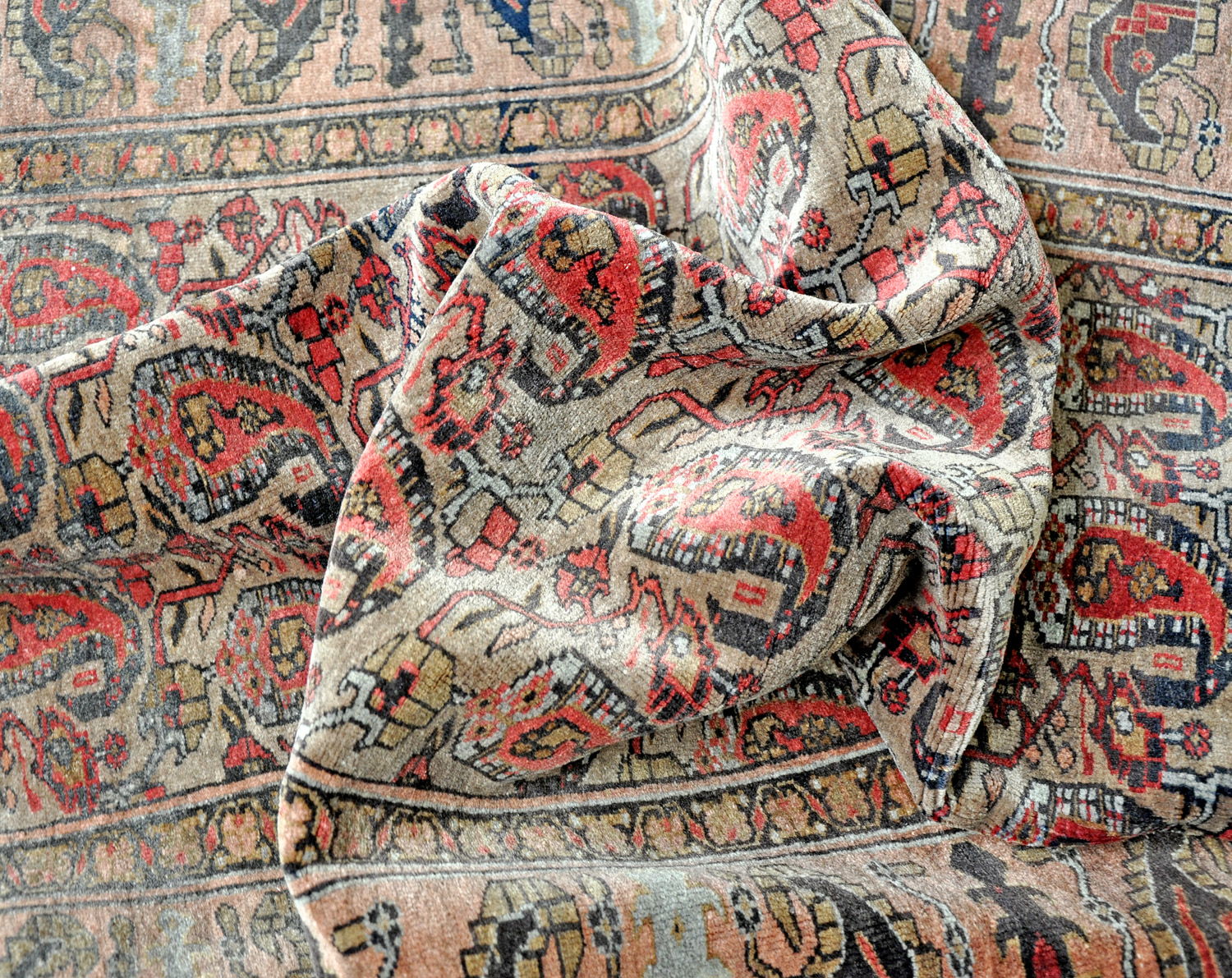 Afghan Perserteppich alt | Botehmuster