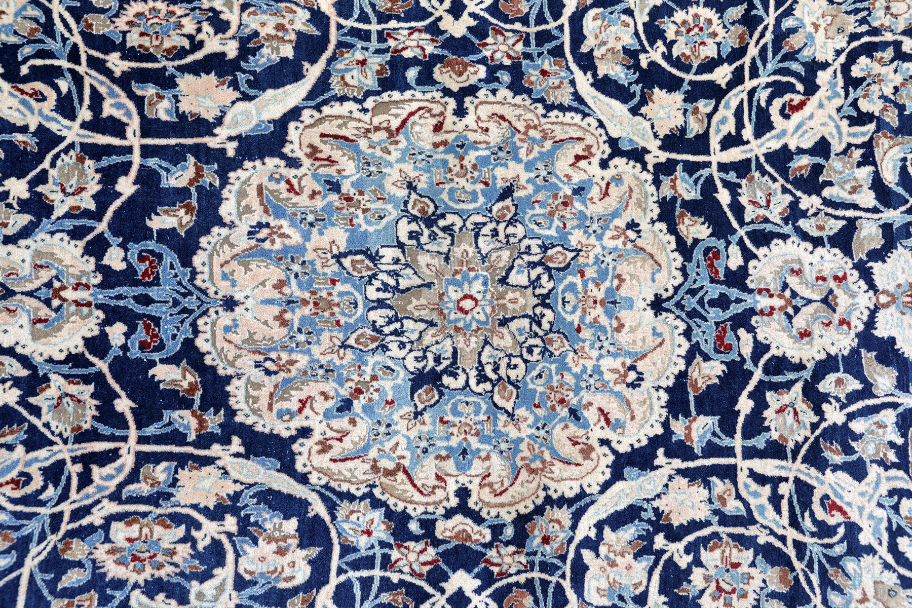 Nain Perserteppich 6 La alt blau | Tudesch