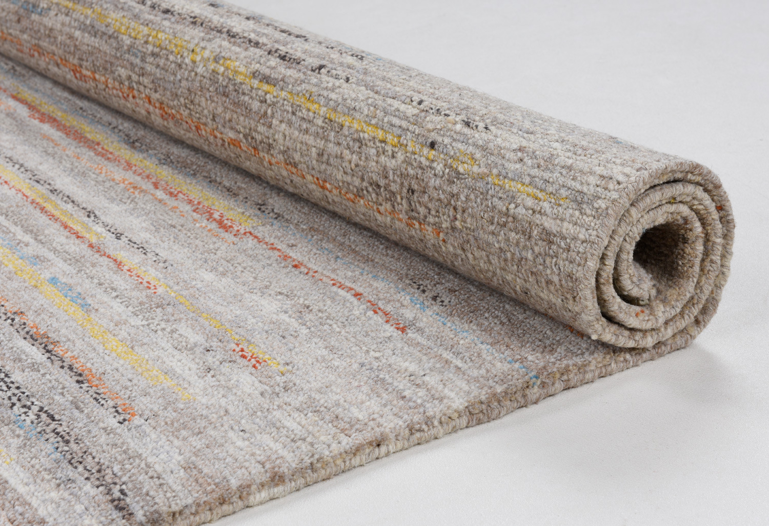 Theko Fangri Nepalteppich beige | Hochlandwolle