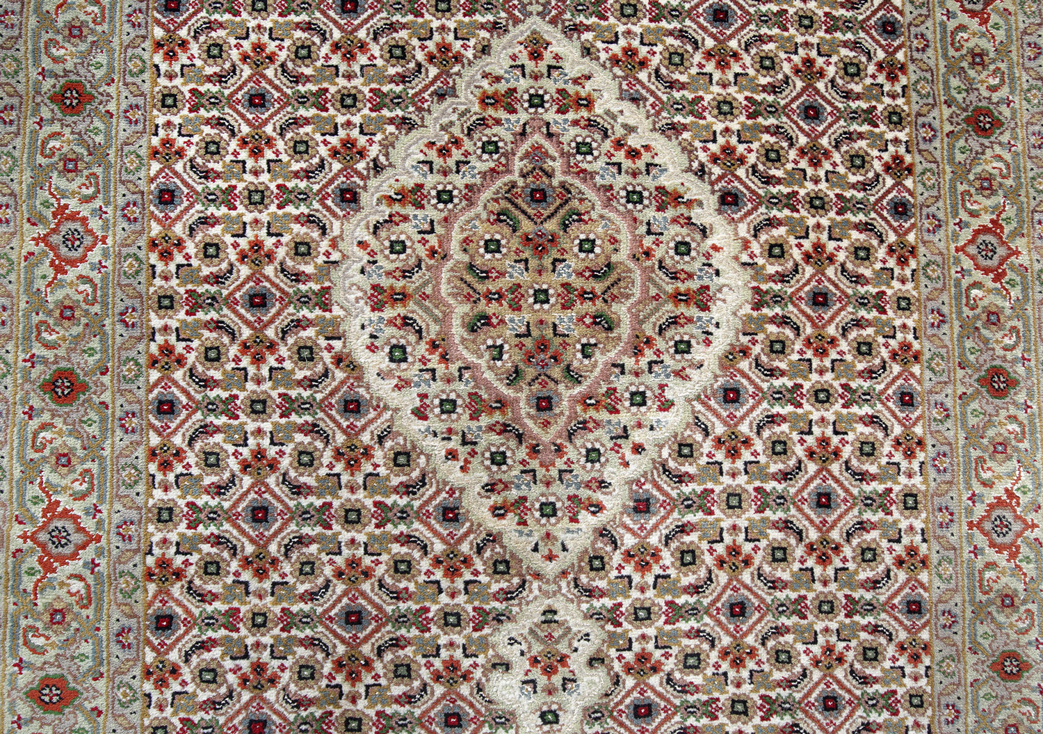 Täbriz Mahi Orientteppich Indien neu | Schurwolle