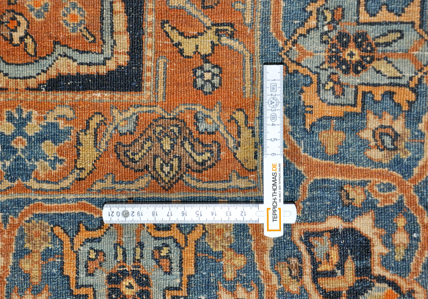 Sarough Perserteppich alt | blaugrundig