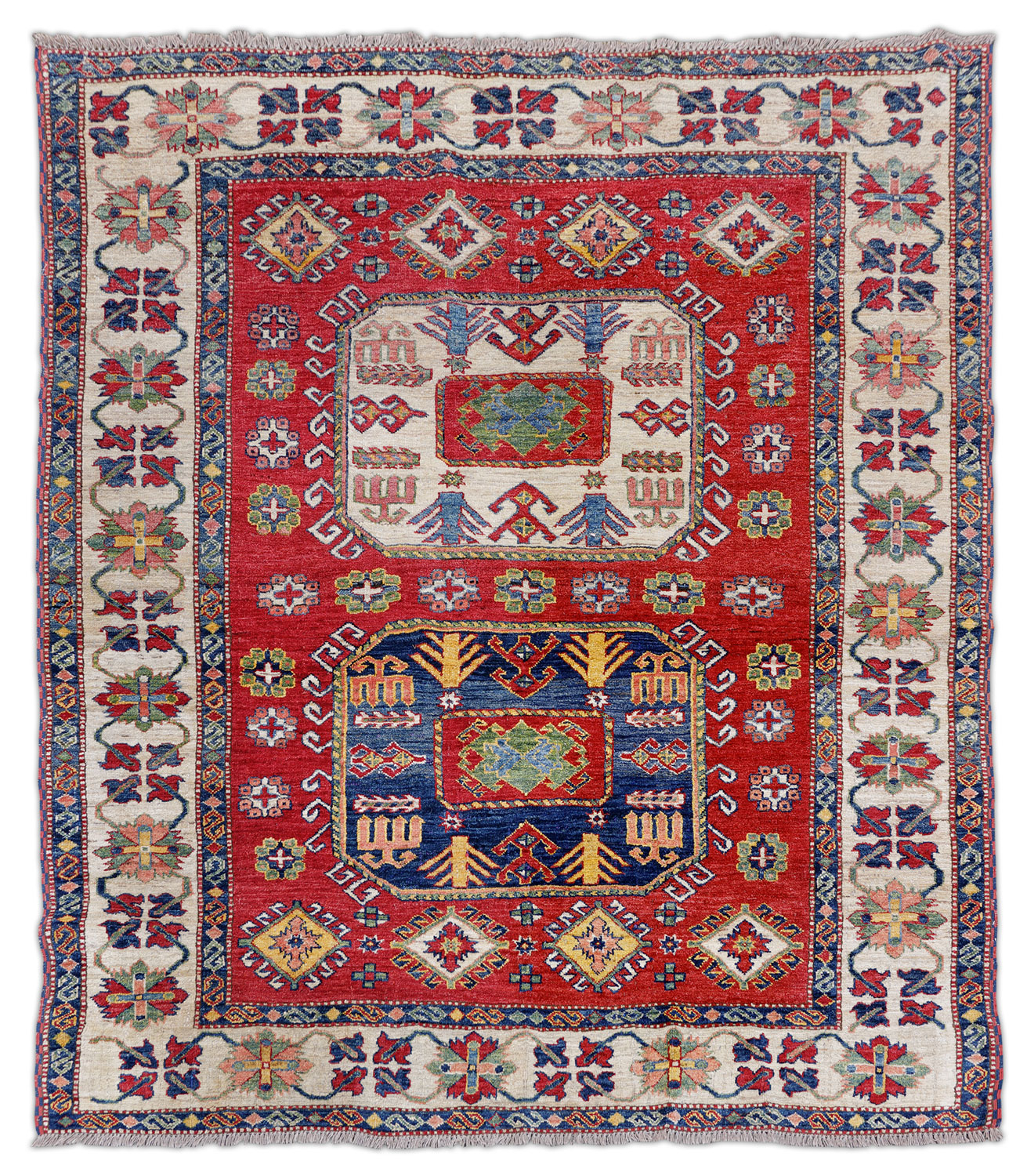 Kazak Orientteppich Afghanistan neu | Geometrisch Kazak Orientteppich Afghanistan neu | Geometrisch