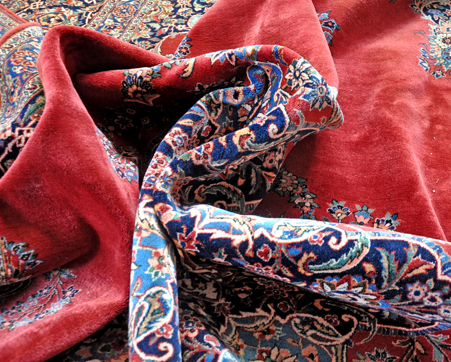 Kork-Keshan Perserteppich alt | Übermaß