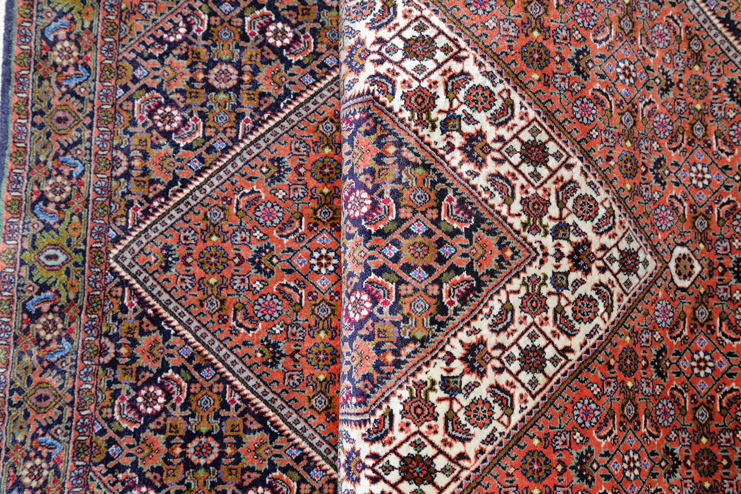 Bidjar Perserteppich Rautemedaillon | Herati-Muster