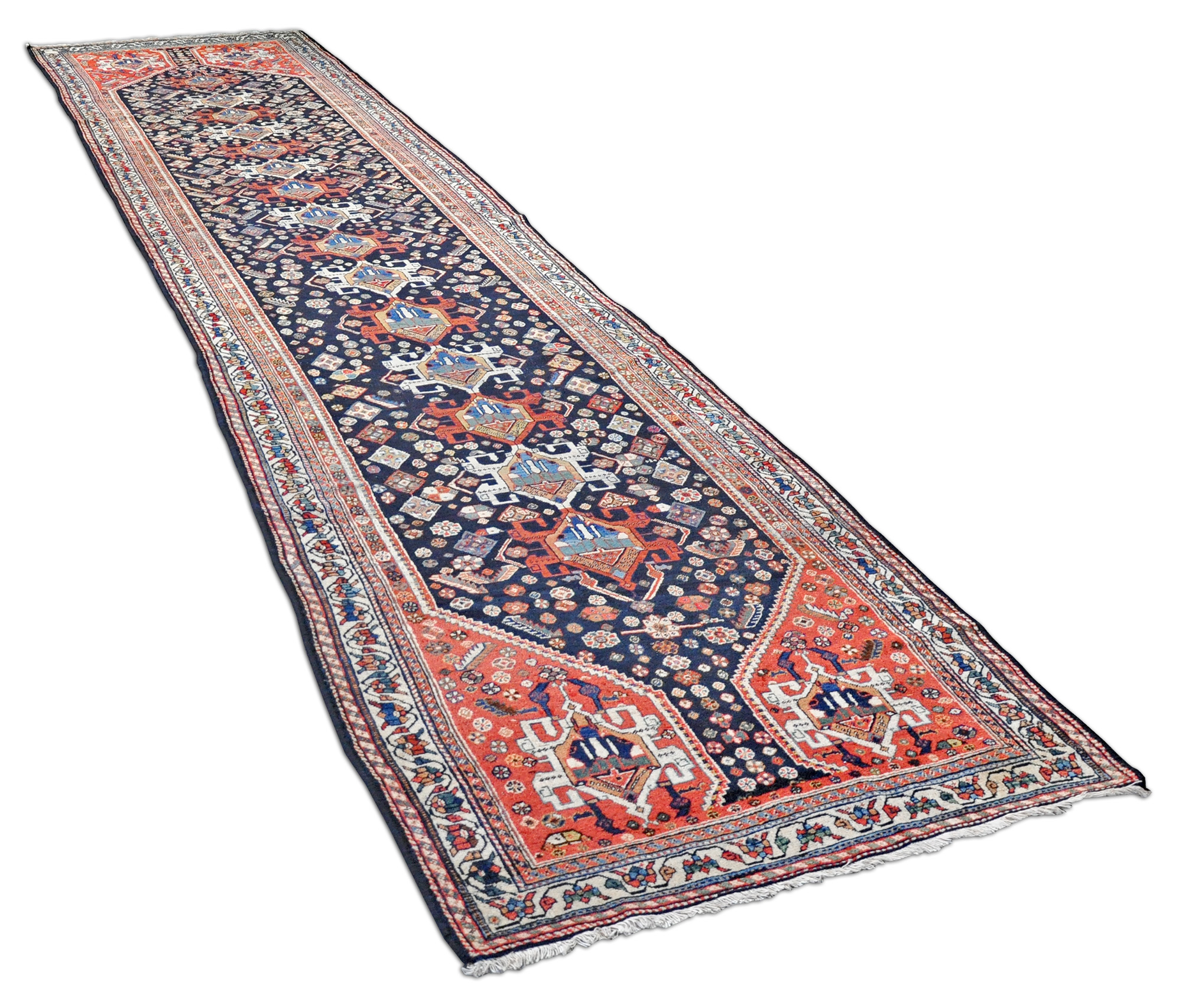 Ghaschghai Perserteppich antik | Adlermotive