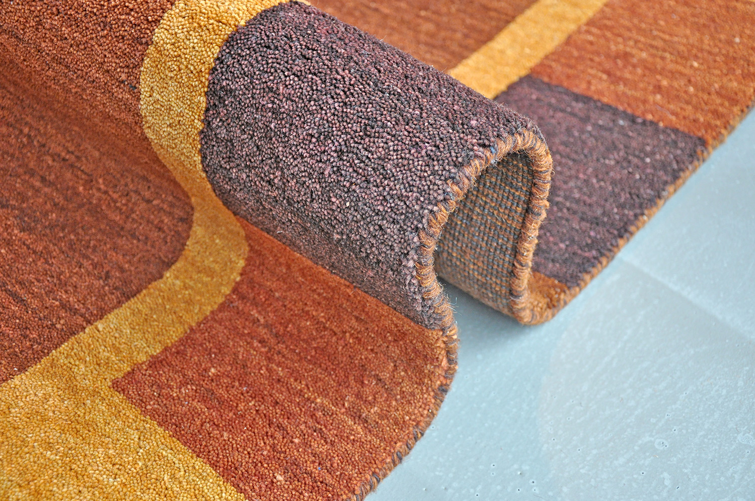 Gabbeh Teppich Indien Roma terra | Schurwolle