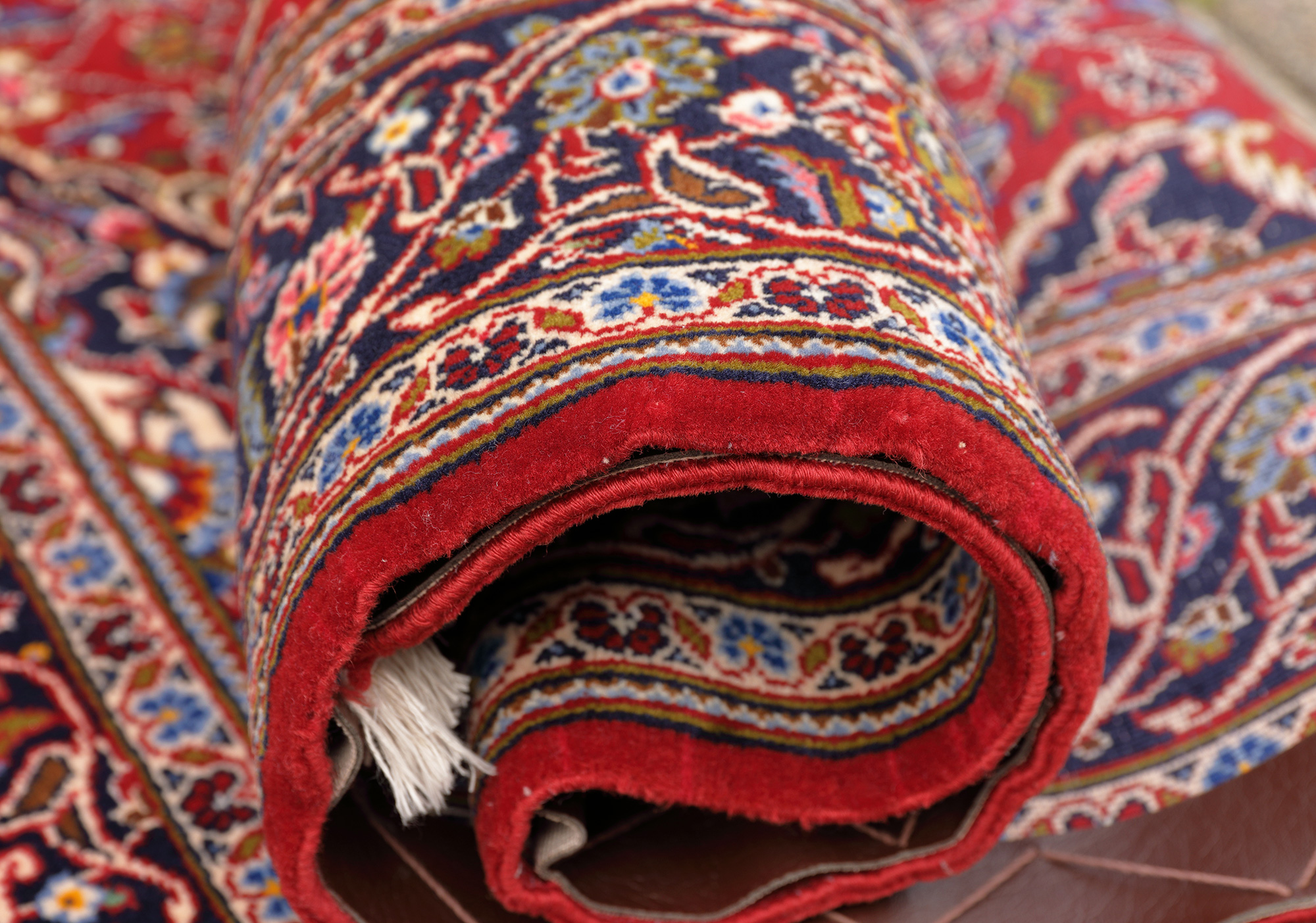 Kork Keshan Perserteppich neu | Medaillon