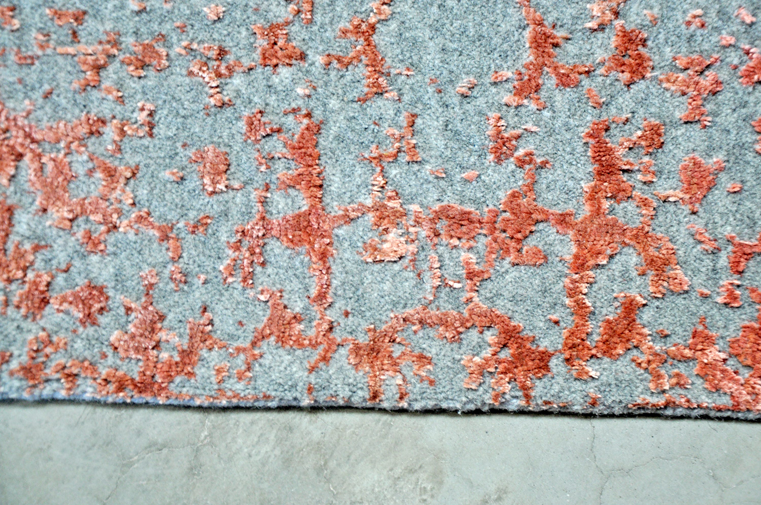 Thomas Handloomteppich Fine | Grey/Red